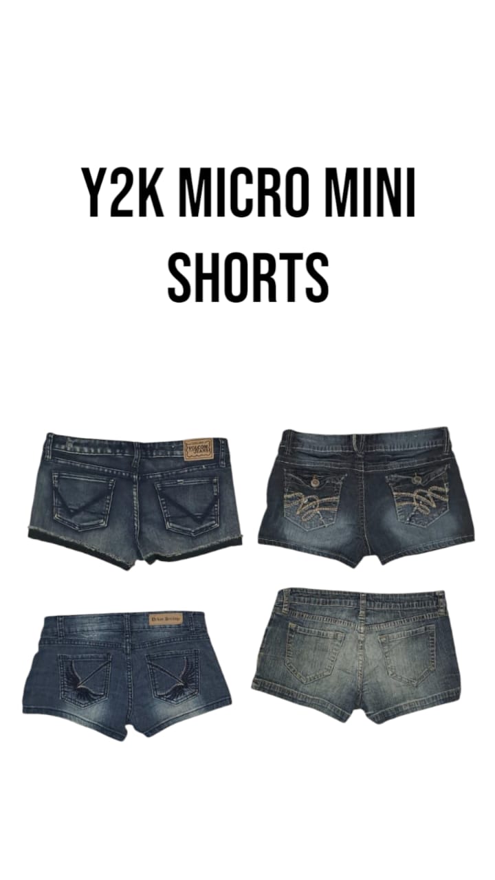 Shorts micro mini Y2K