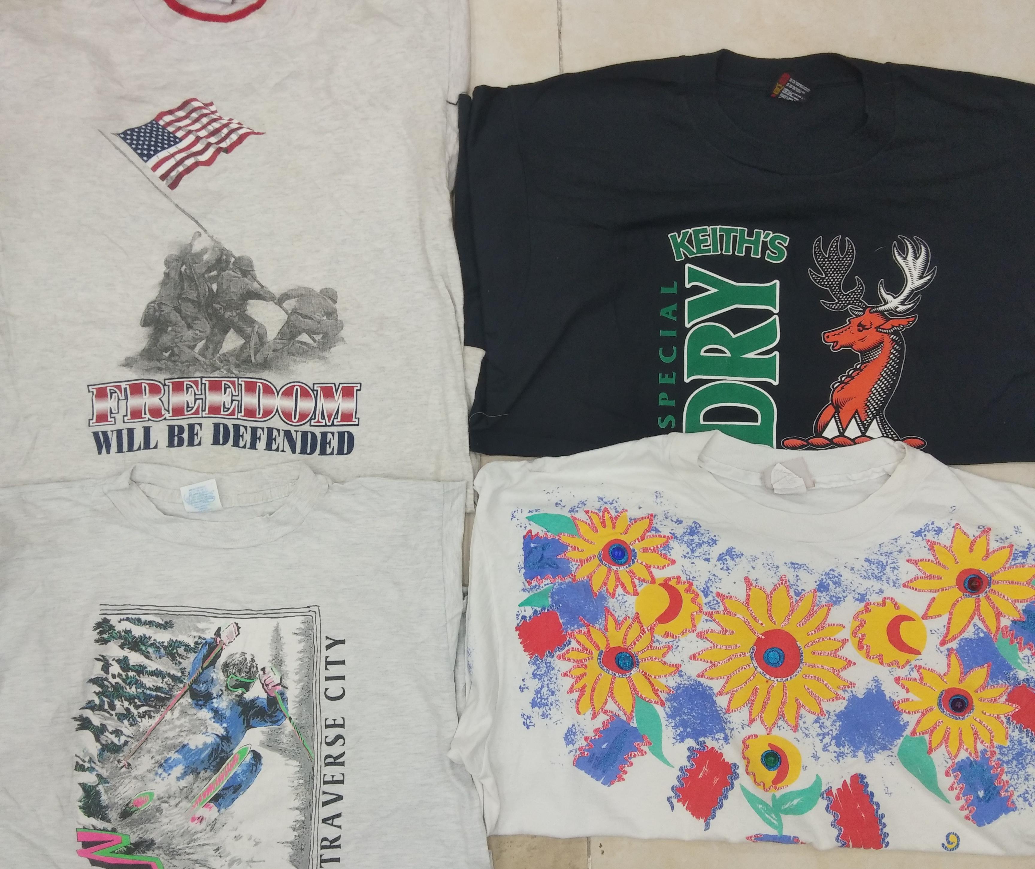 CZ0196 T-shirts à une couture - 20 pièces