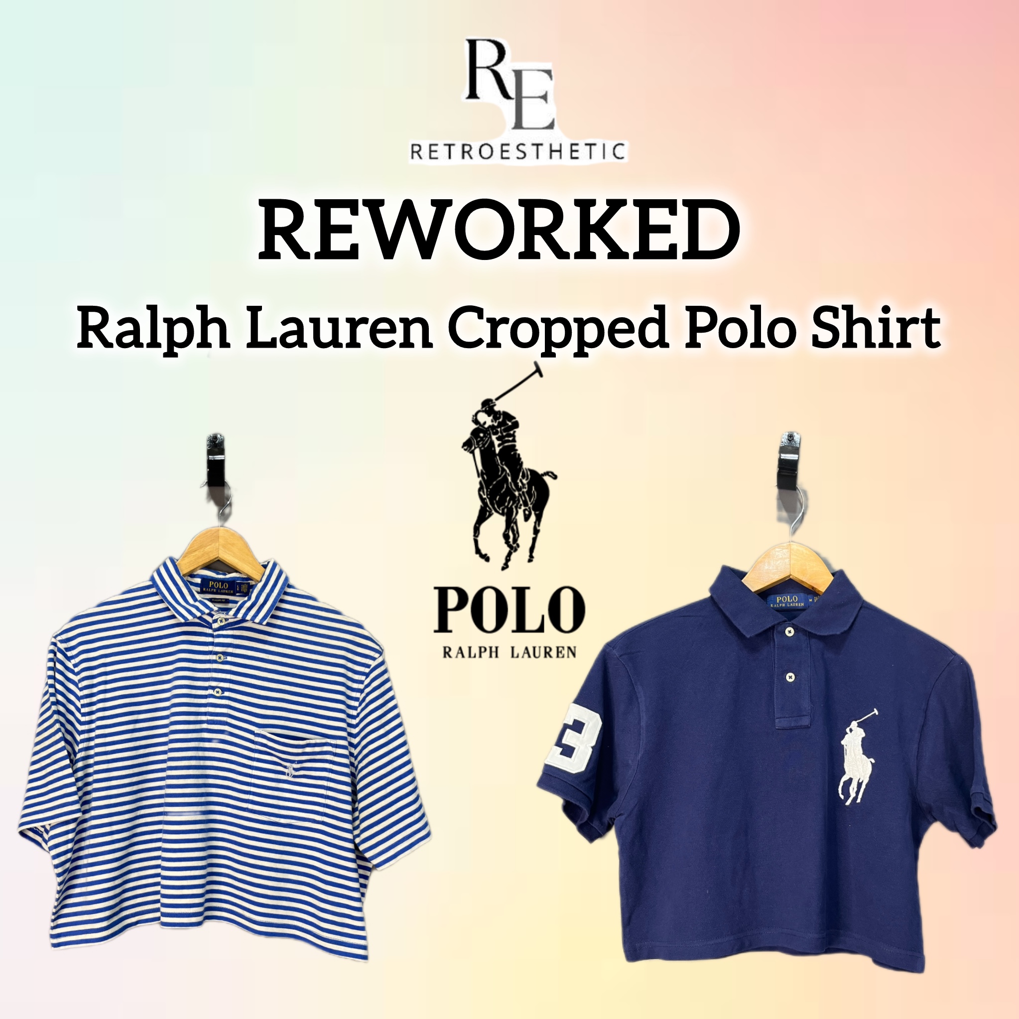 Polo Ralph Lauren Cropped Polo Shirts riciclati