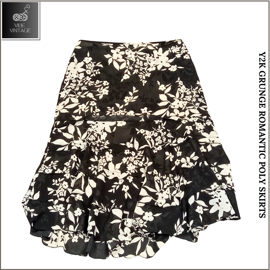 Y2K GRUNGE ROMANTIC POLY SKIRTS