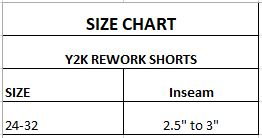 Shorts Sexy Y2k R-80 Ladies Rework Decorados