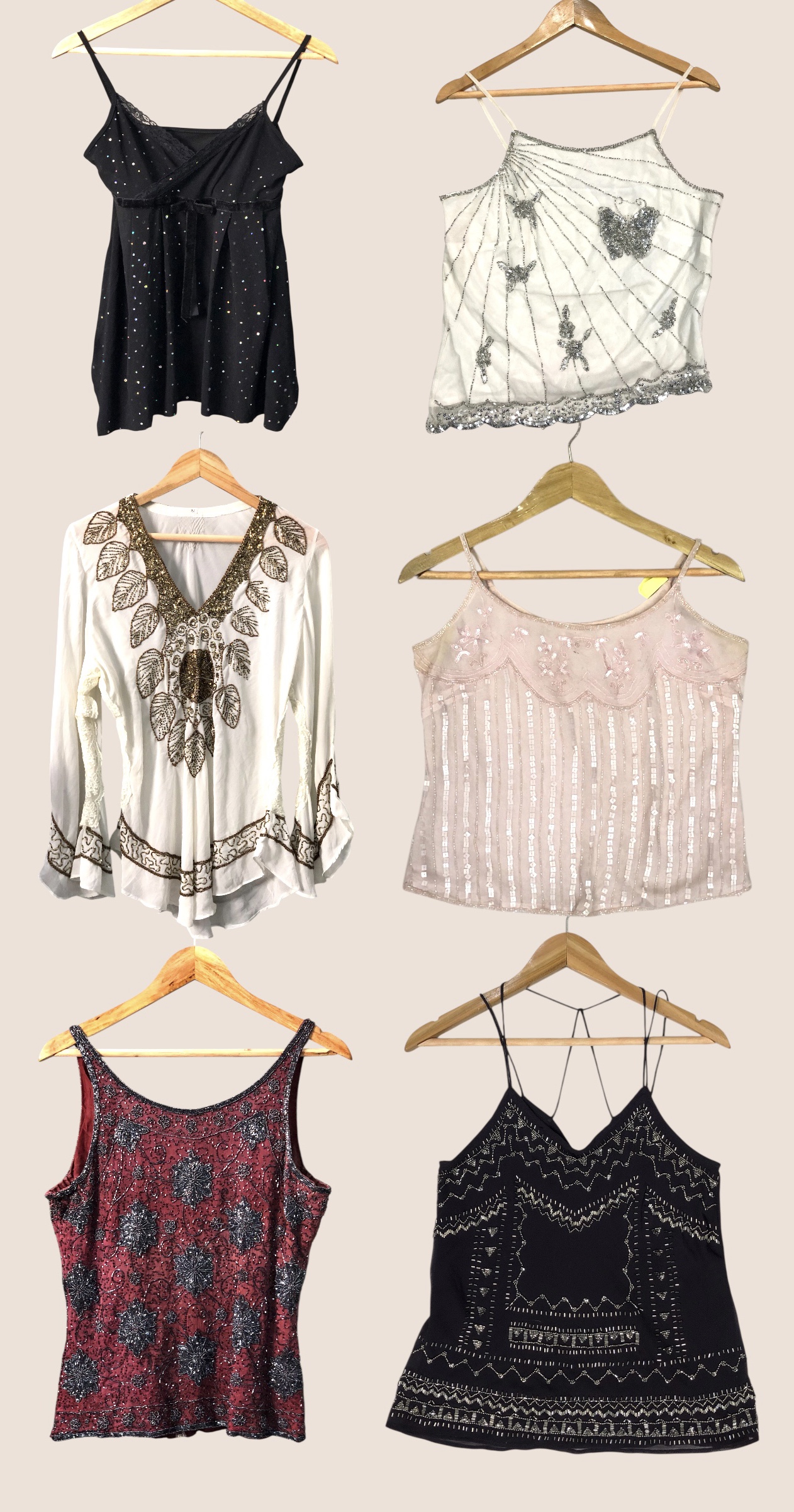 BEADED HEAVEN!! x Y2K Tops S-1113