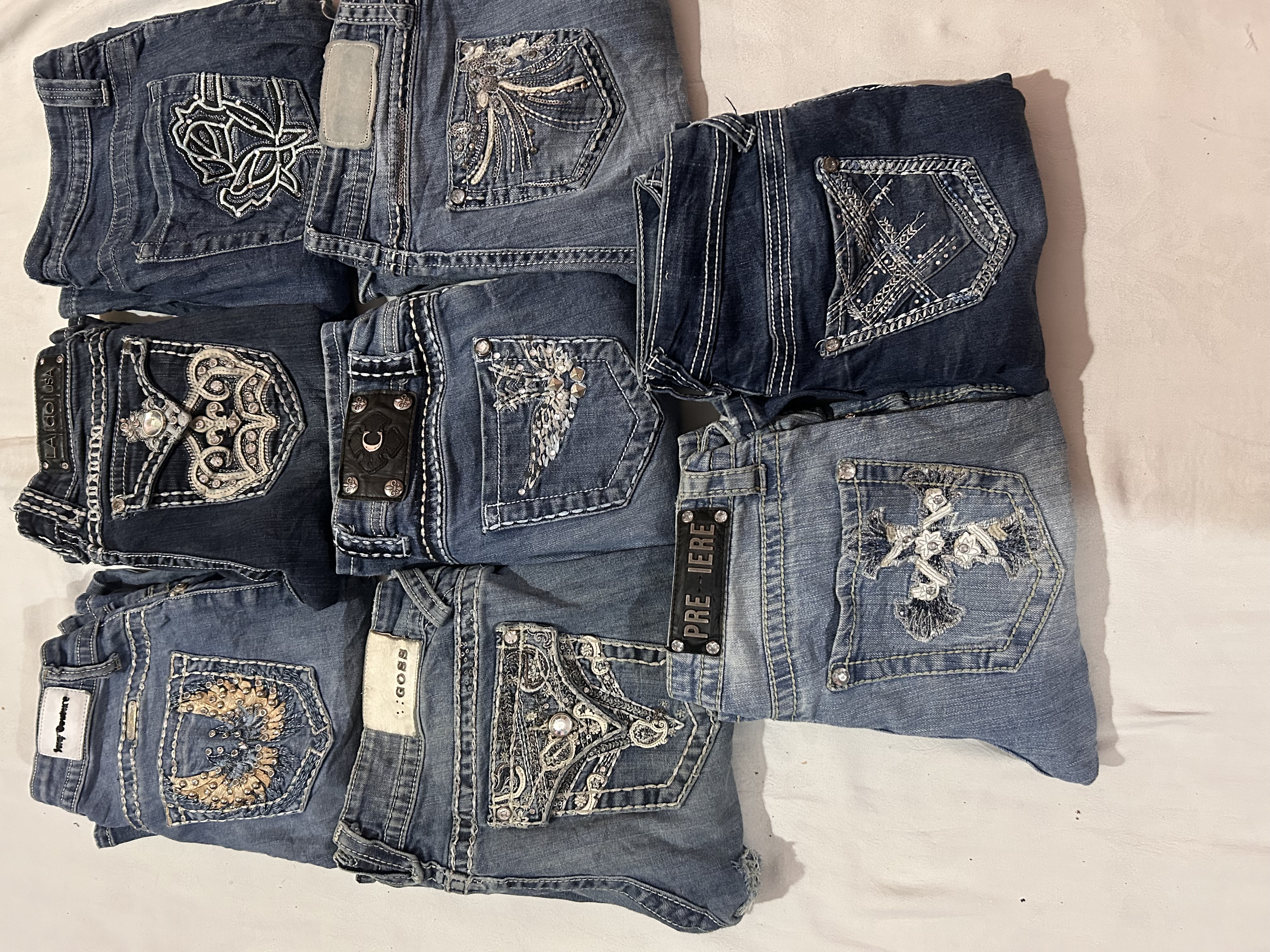 Branded flare jeans 18 pcs