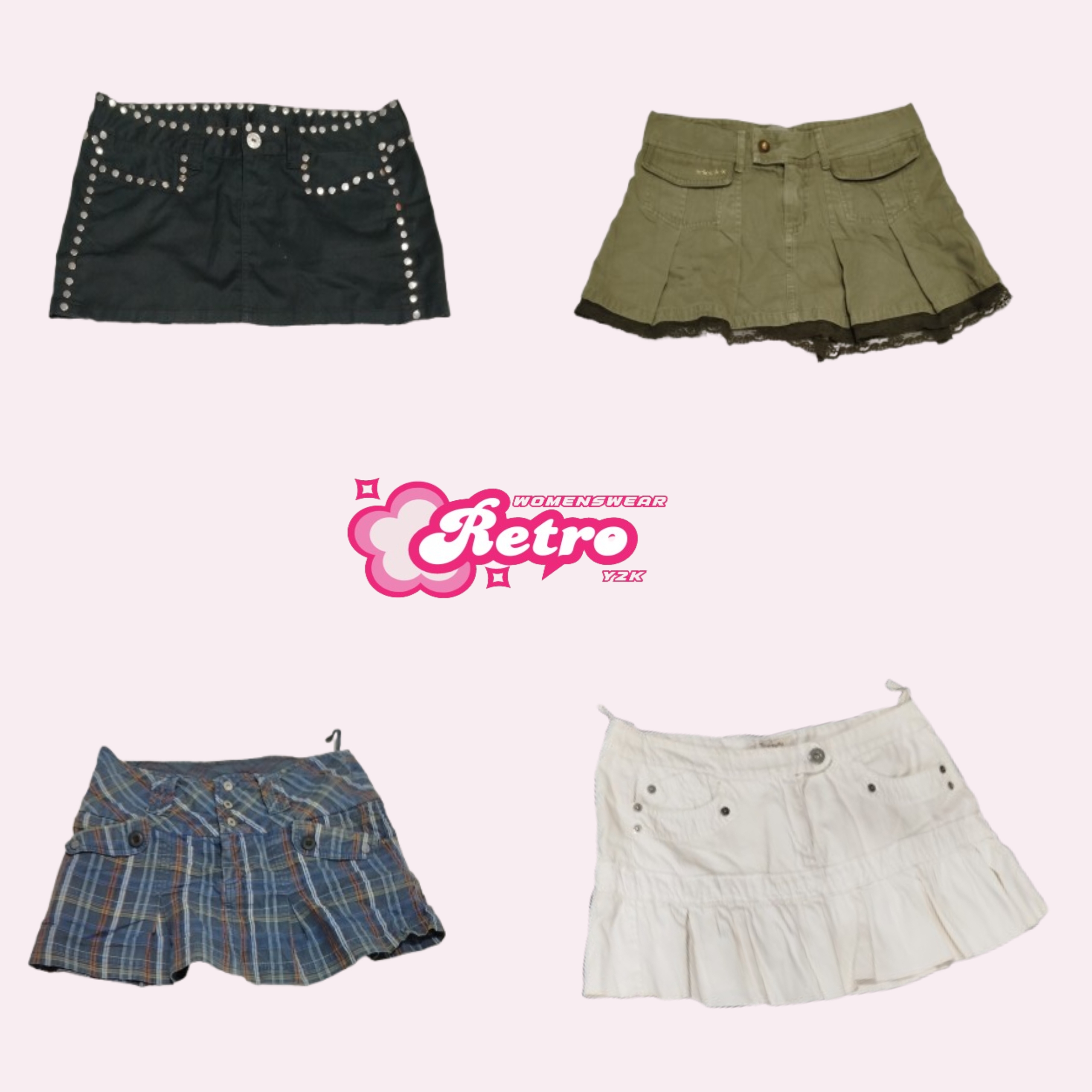 Y2k Cotton Mini Skirts (RP-48)