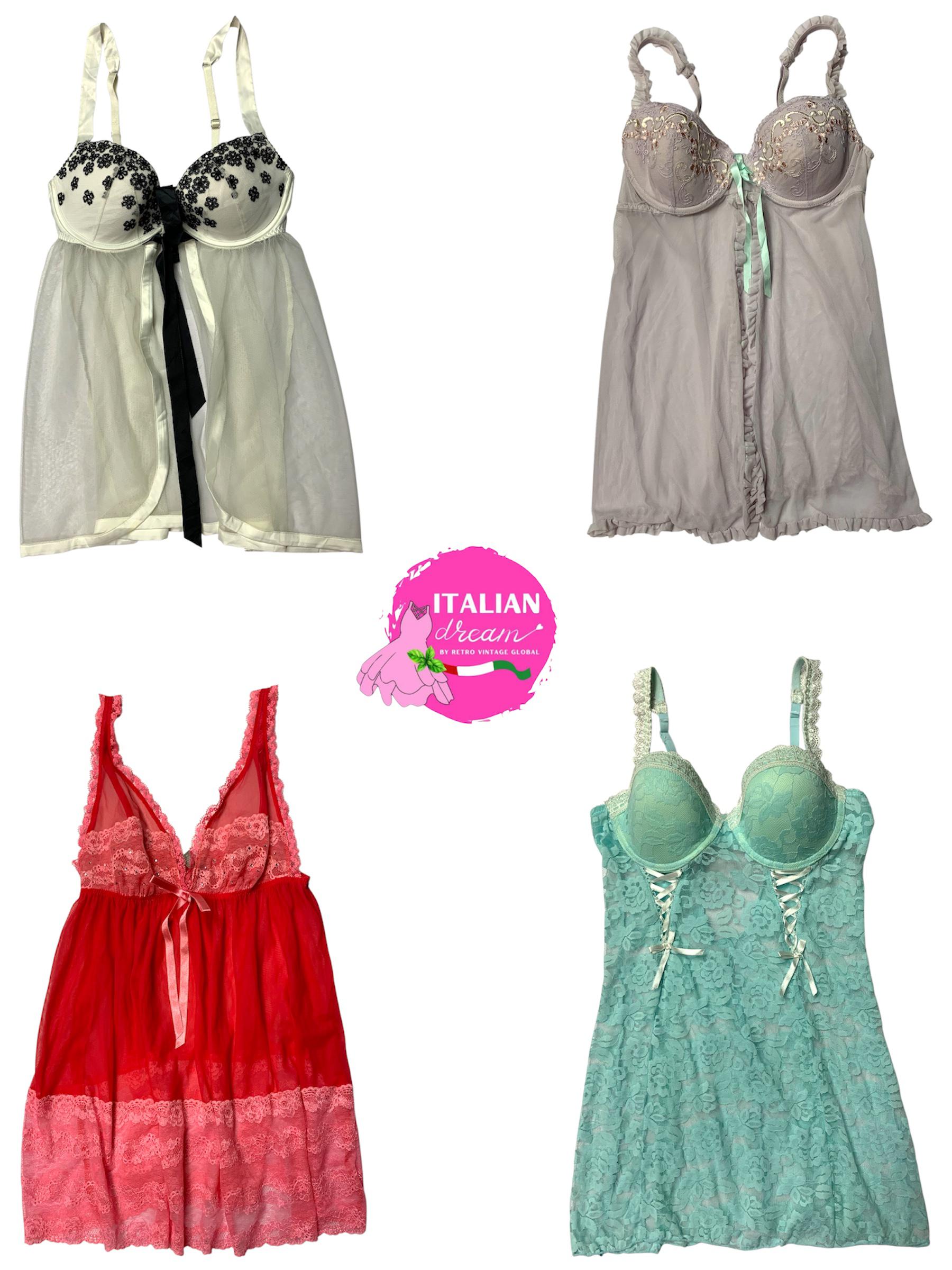 Y2k baby doll mesh lingerie