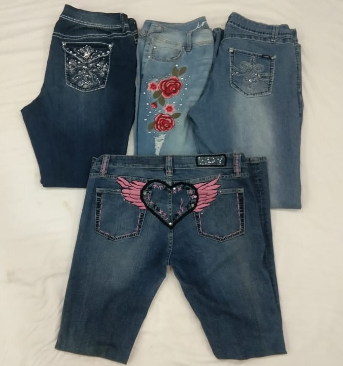 IQ0212 Y2k Stylish Mixed Jeans - 20 Pieces