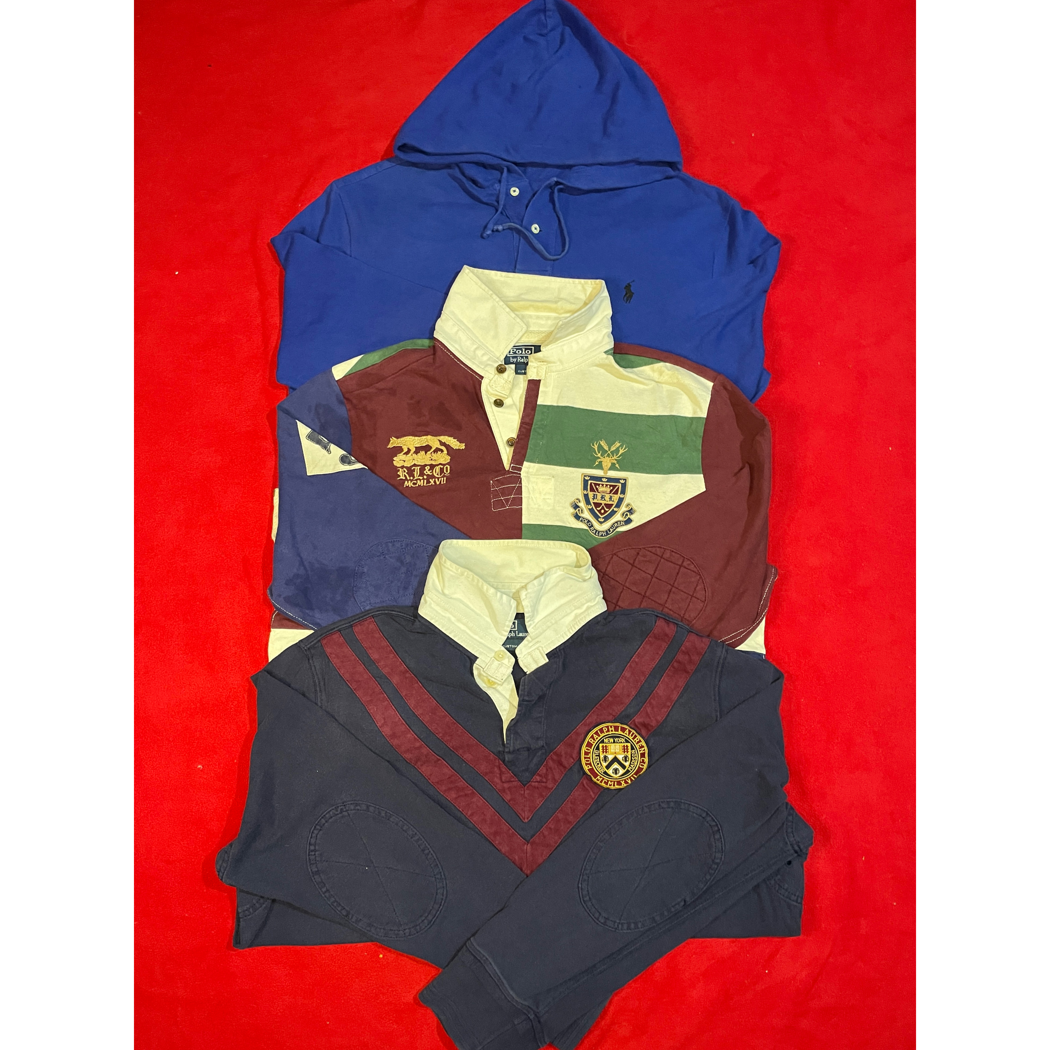 Ralph lauren rugby shirts or hoodie