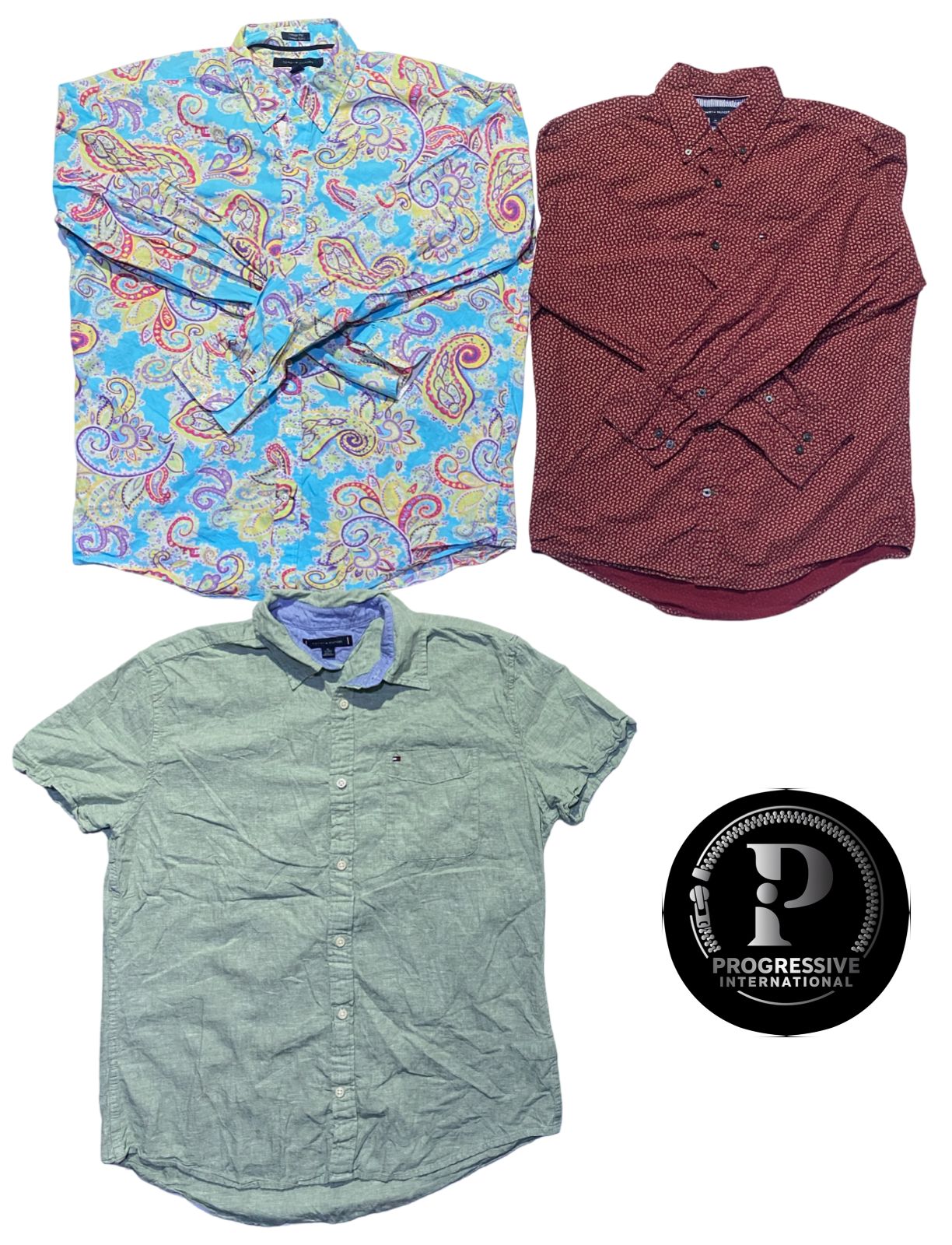 Man Tommy Hifiger Shirts 23 Pcs (Pi74)