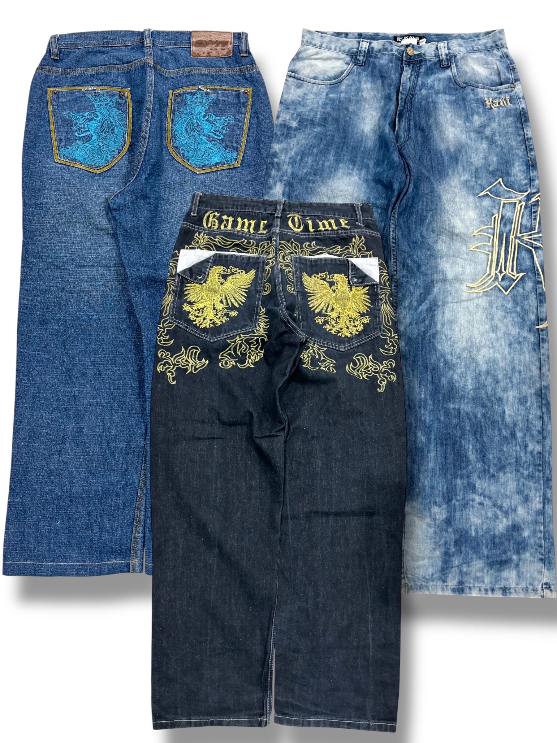Y2K Hip Hop Baggy Jeans (E-91)