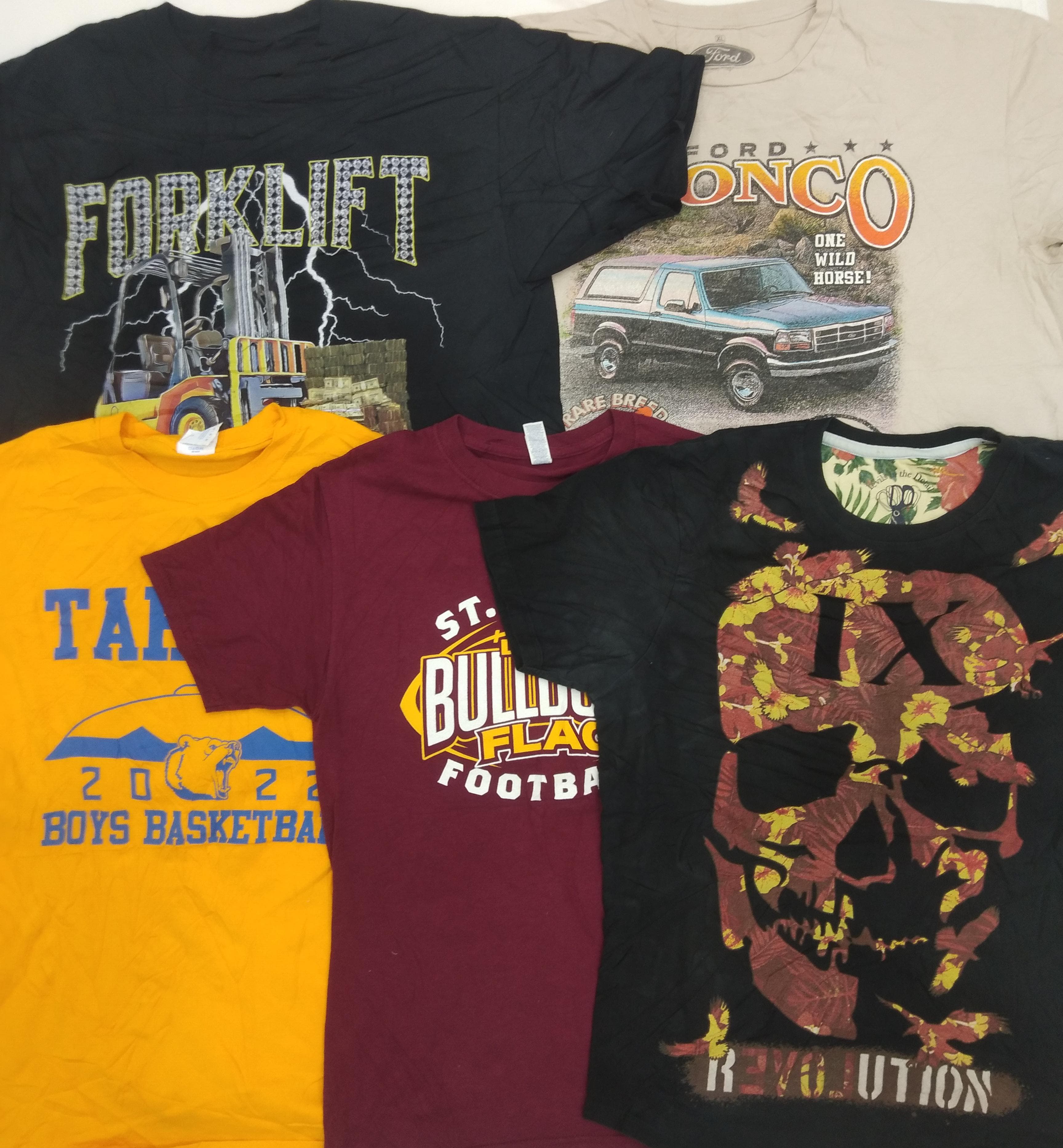 ZH0252 Unbranded Printed T-shirts - 24 Pcs