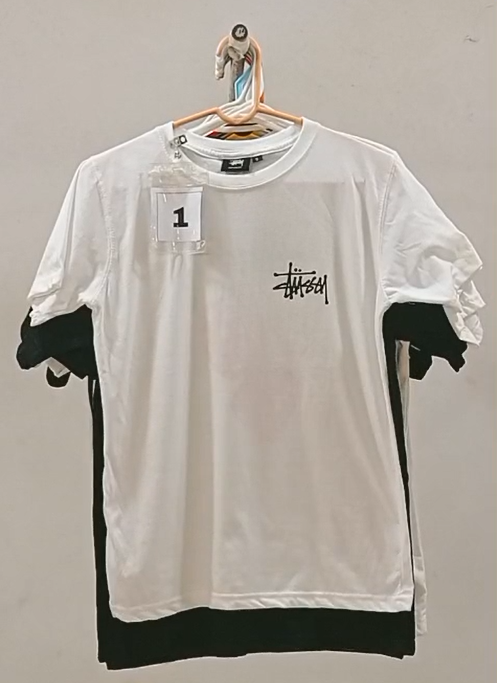 CR-184 Überarbeitet Stil Unisex Bedruckte Stussy T-Shirts