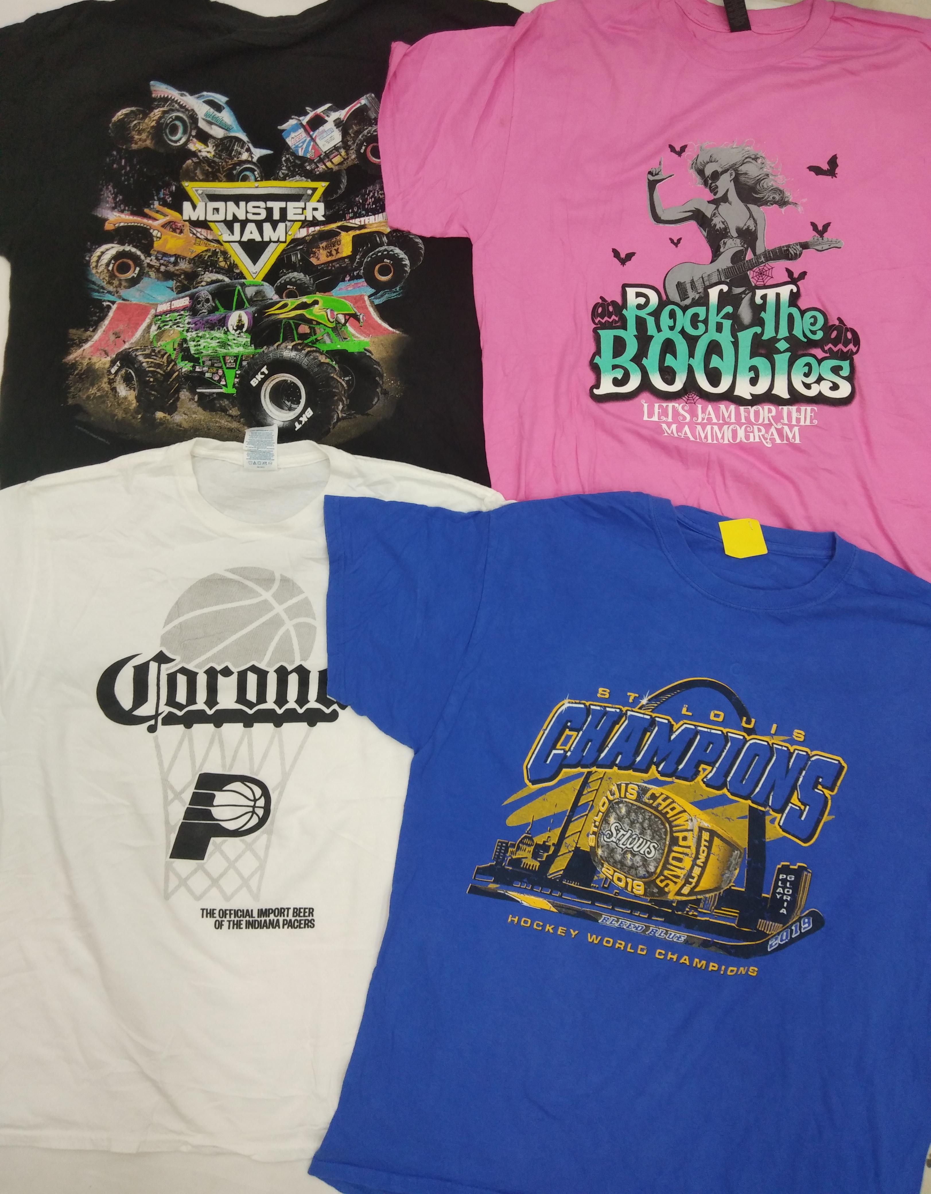 ZH0265 Unbranded Printed T-shirts - 23 Pcs