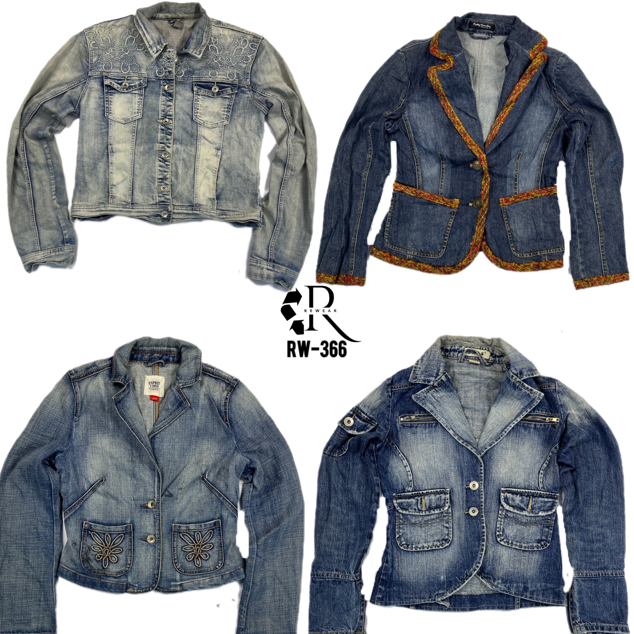 Chaquetas de mezclilla Y2K IT Girl (RW-366)