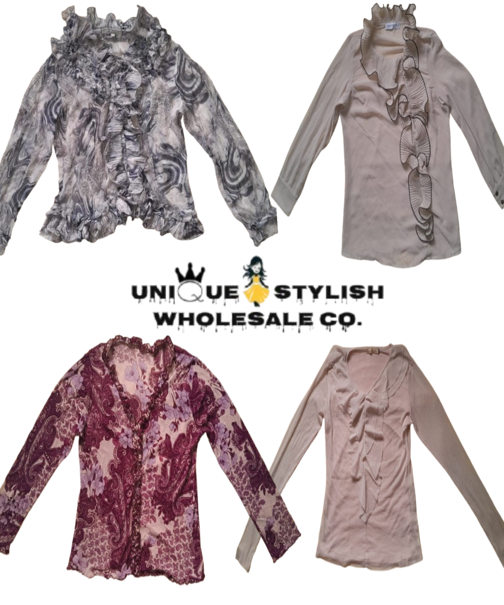 Long Sleeve Ruffle Blouse