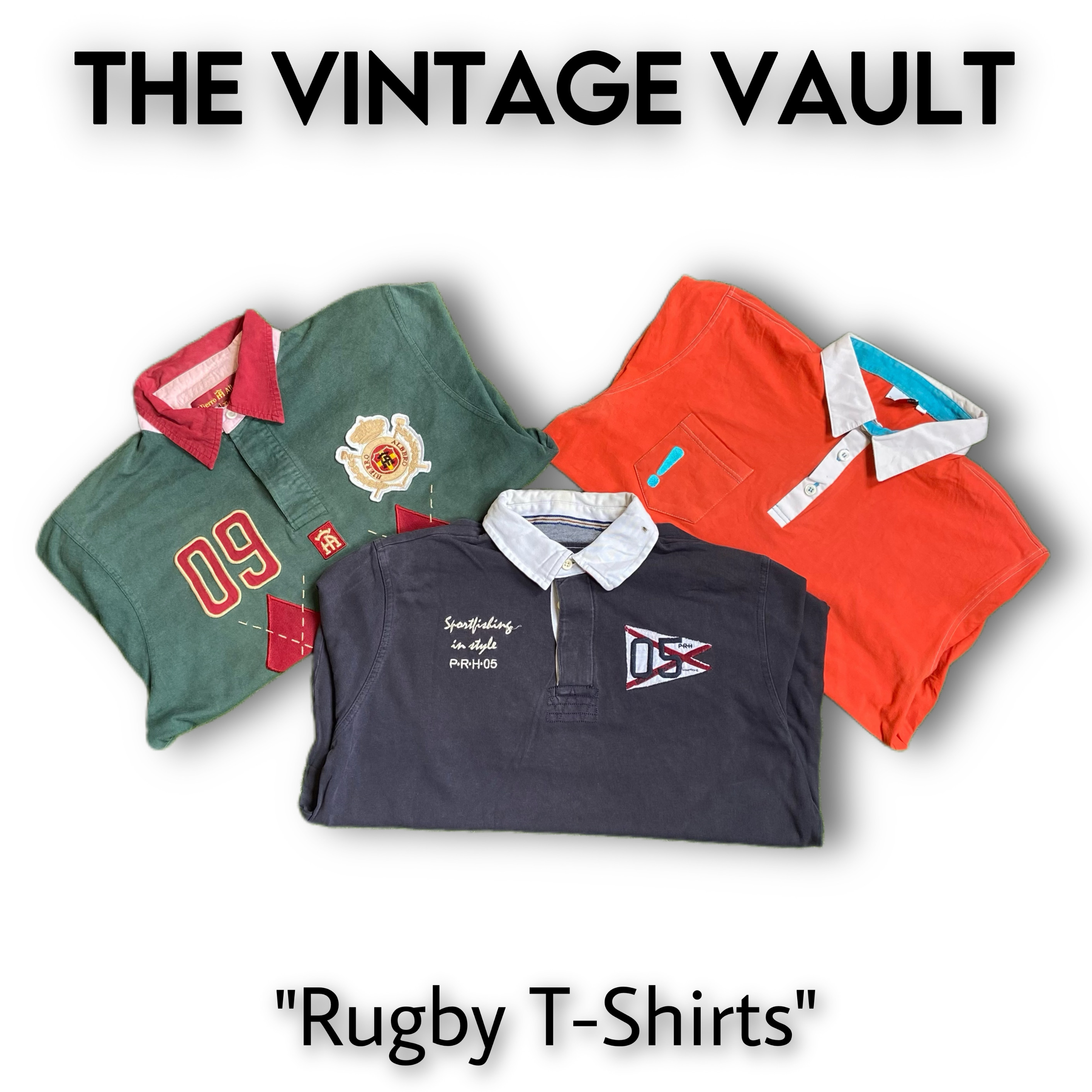 T-shirts de rugby non marqués - 20 pcs