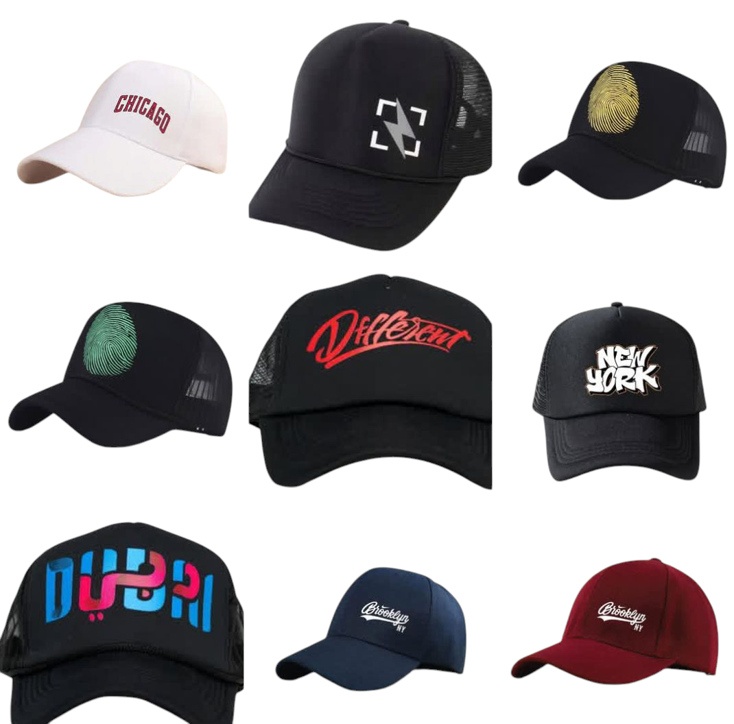 mix di marche di cappelli