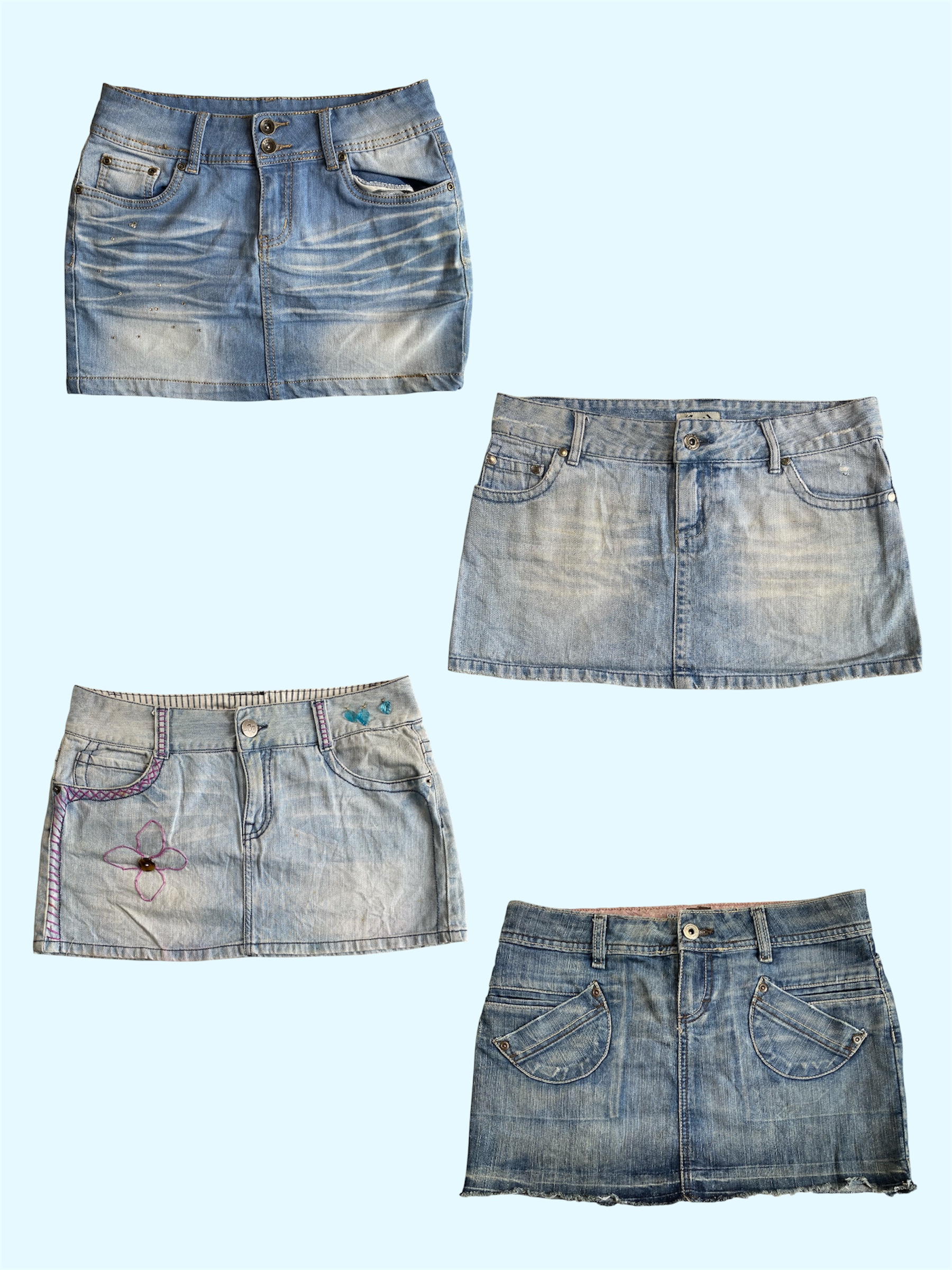Denim Mini Skirts (TS:603)