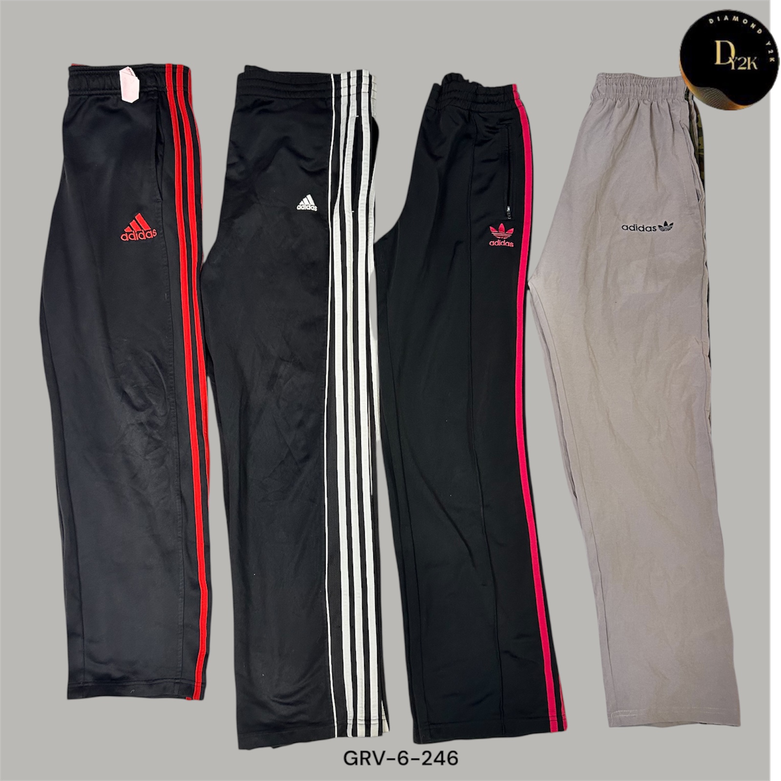 Pantalons Y2K Adidas | Vibe de streetwear sportif rétro (GRV-6-246)