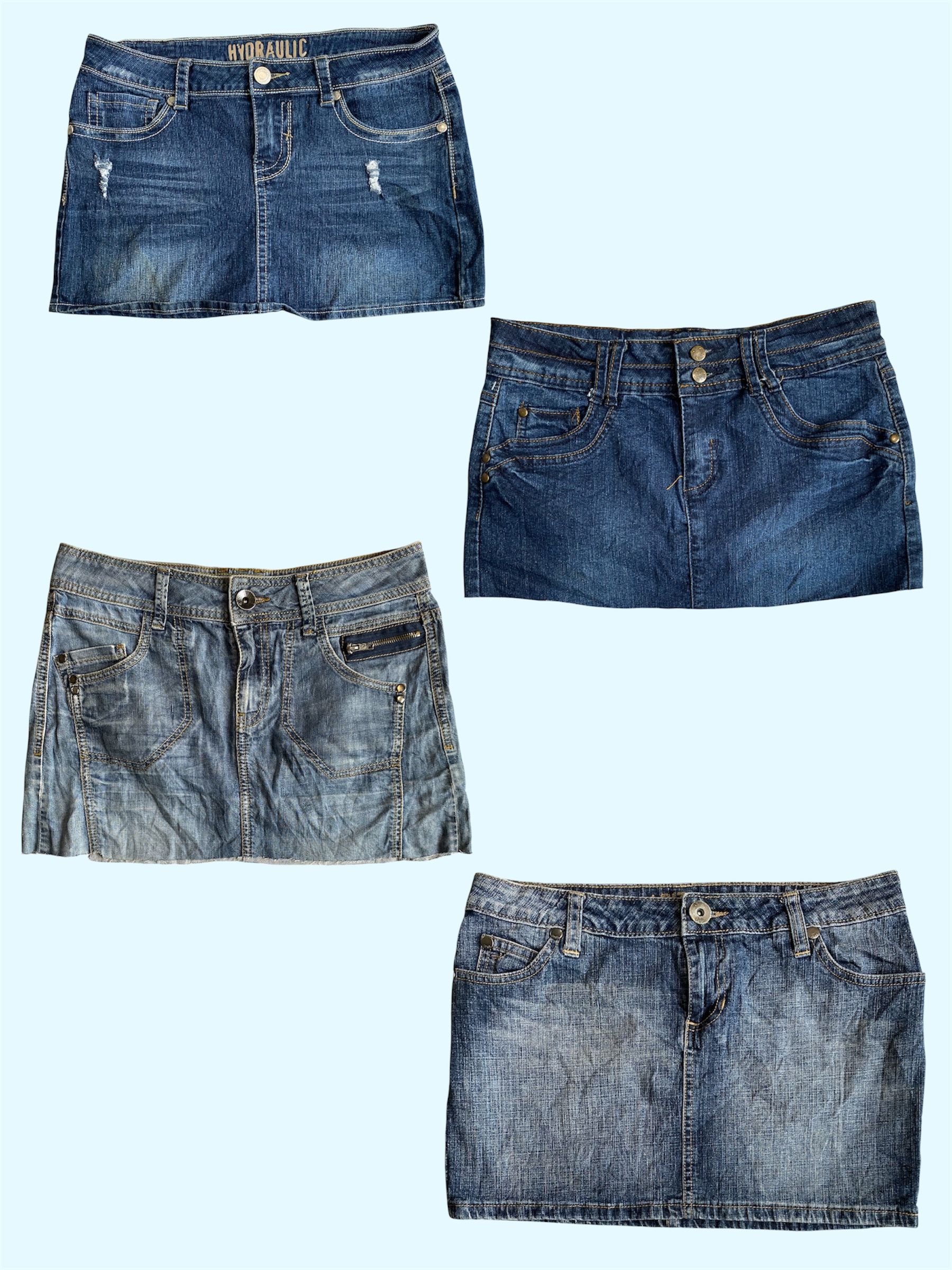 Jupes mini en denim (TS:604)