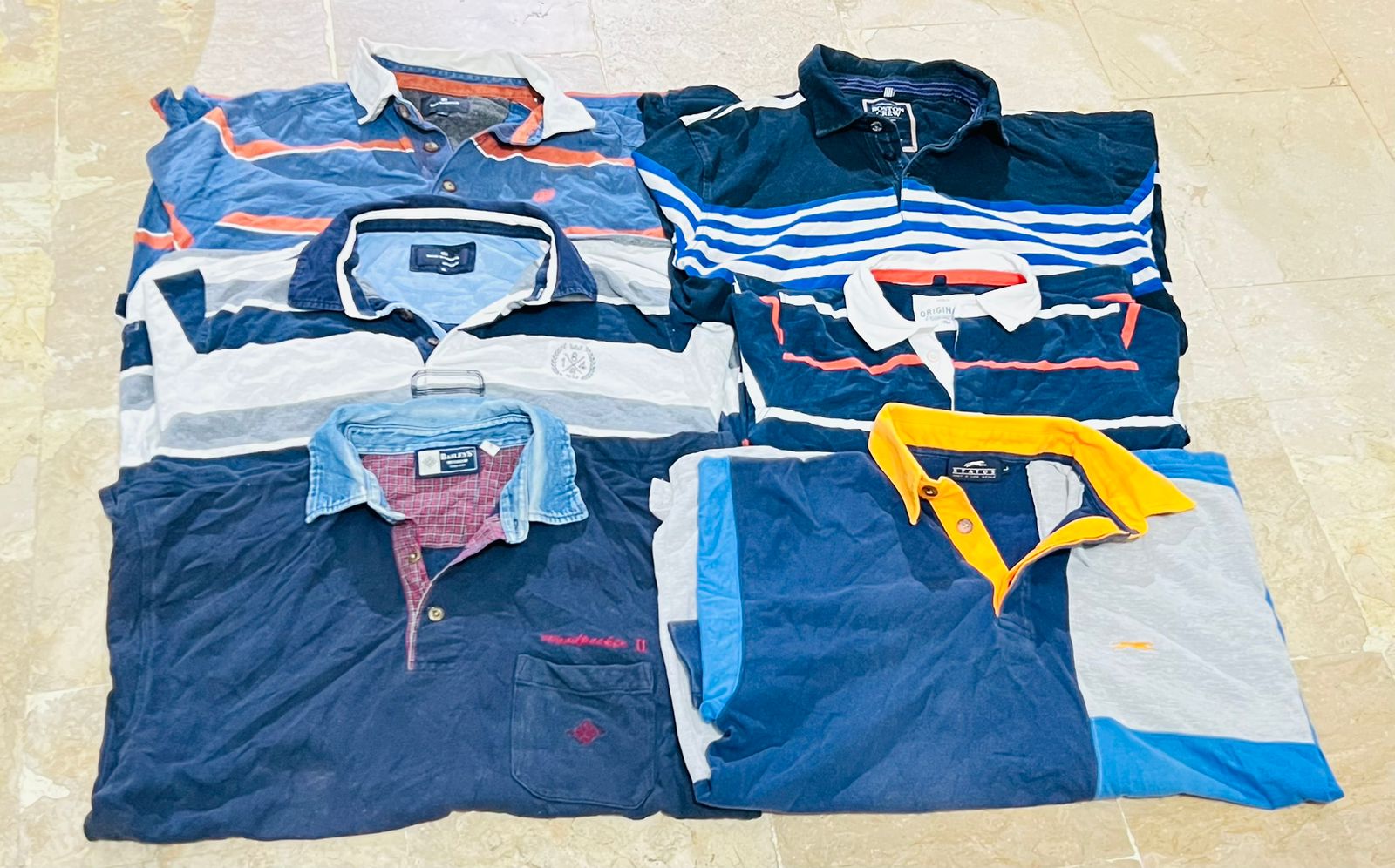 Pack de 6 t-shirts de rugby sans marque