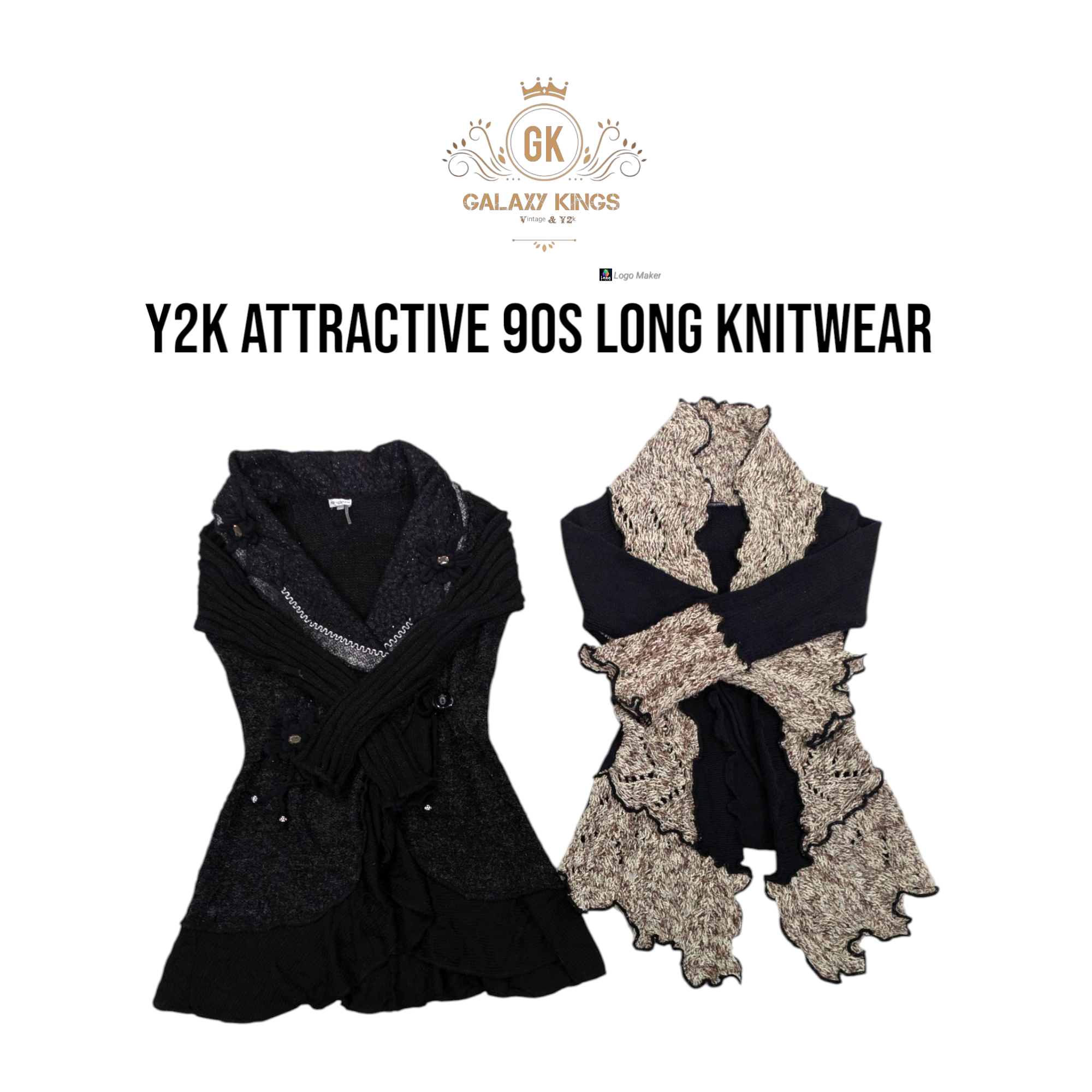 Y2k 90s Attractive Stylish Long Sweater
