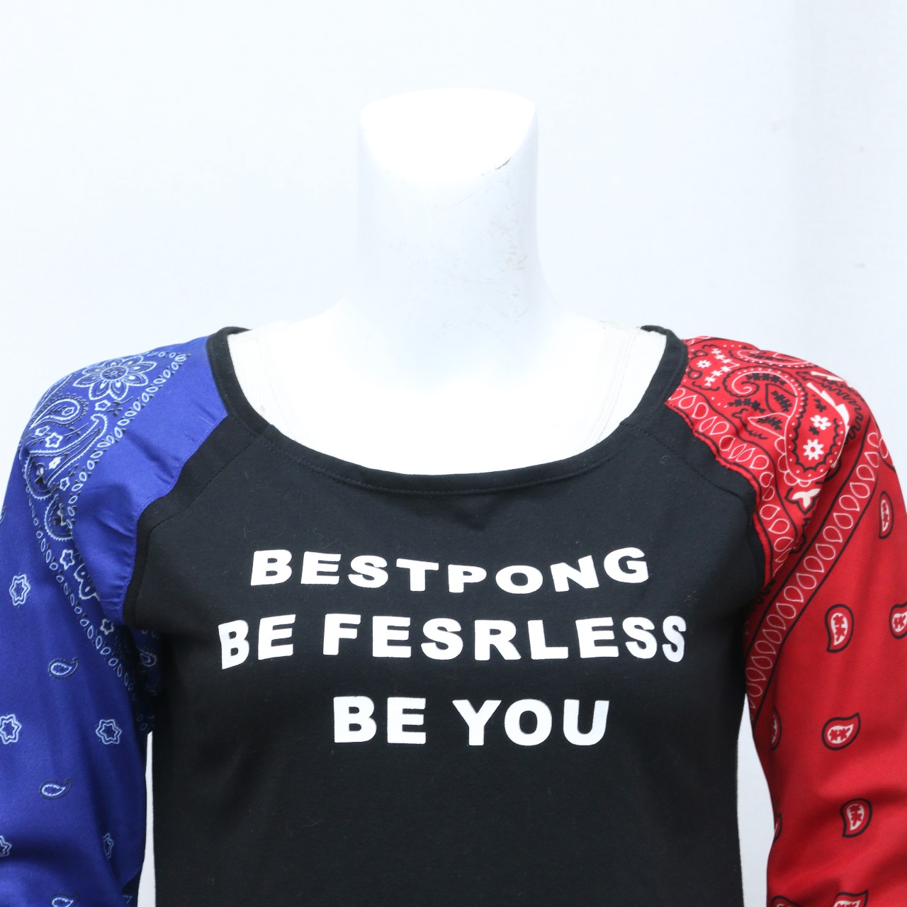 CR-193 Überarbeitetes T-Shirt mit Bandana-Ärmeln