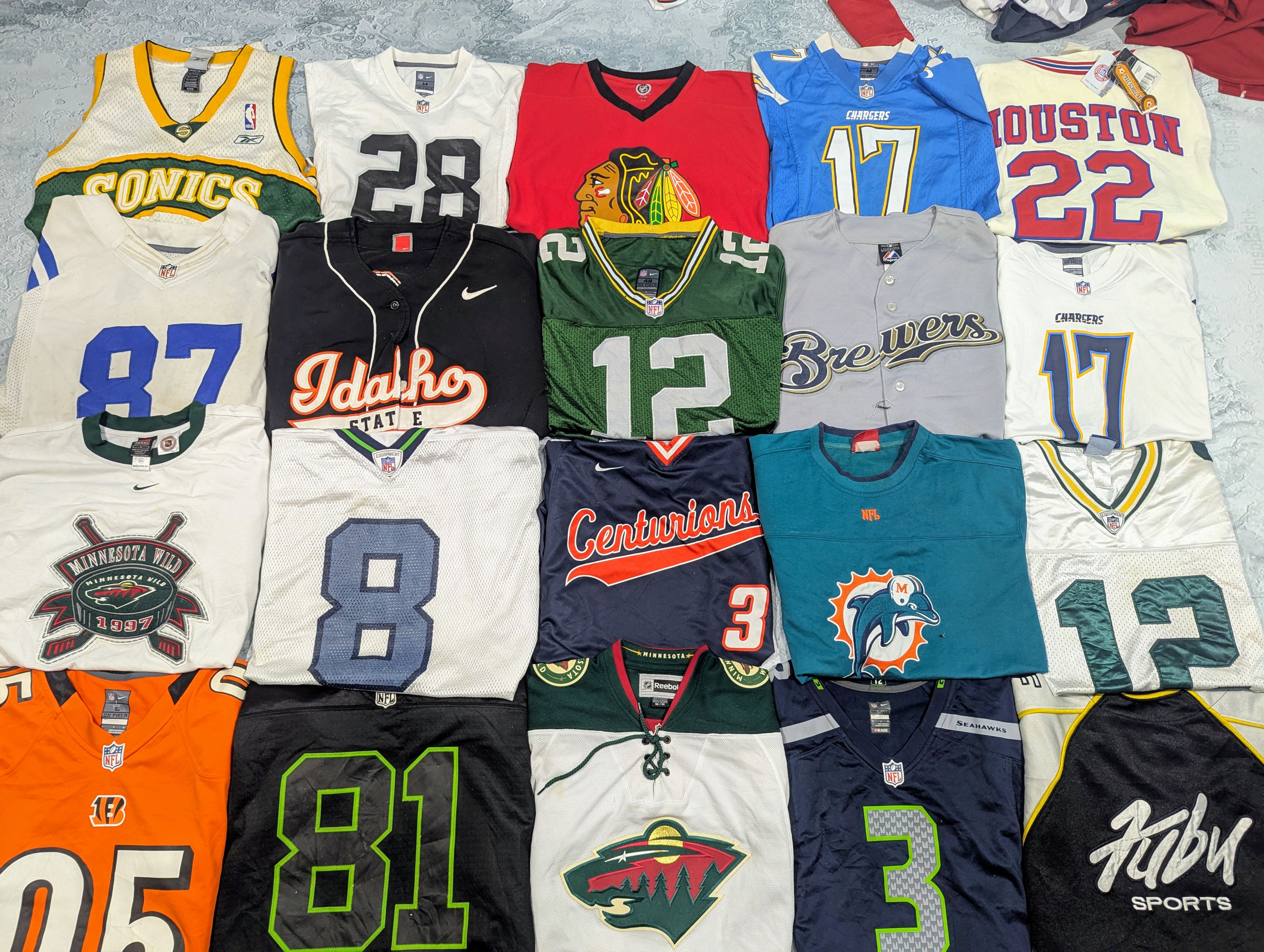 Mix Branded sports jersey 25 pcs