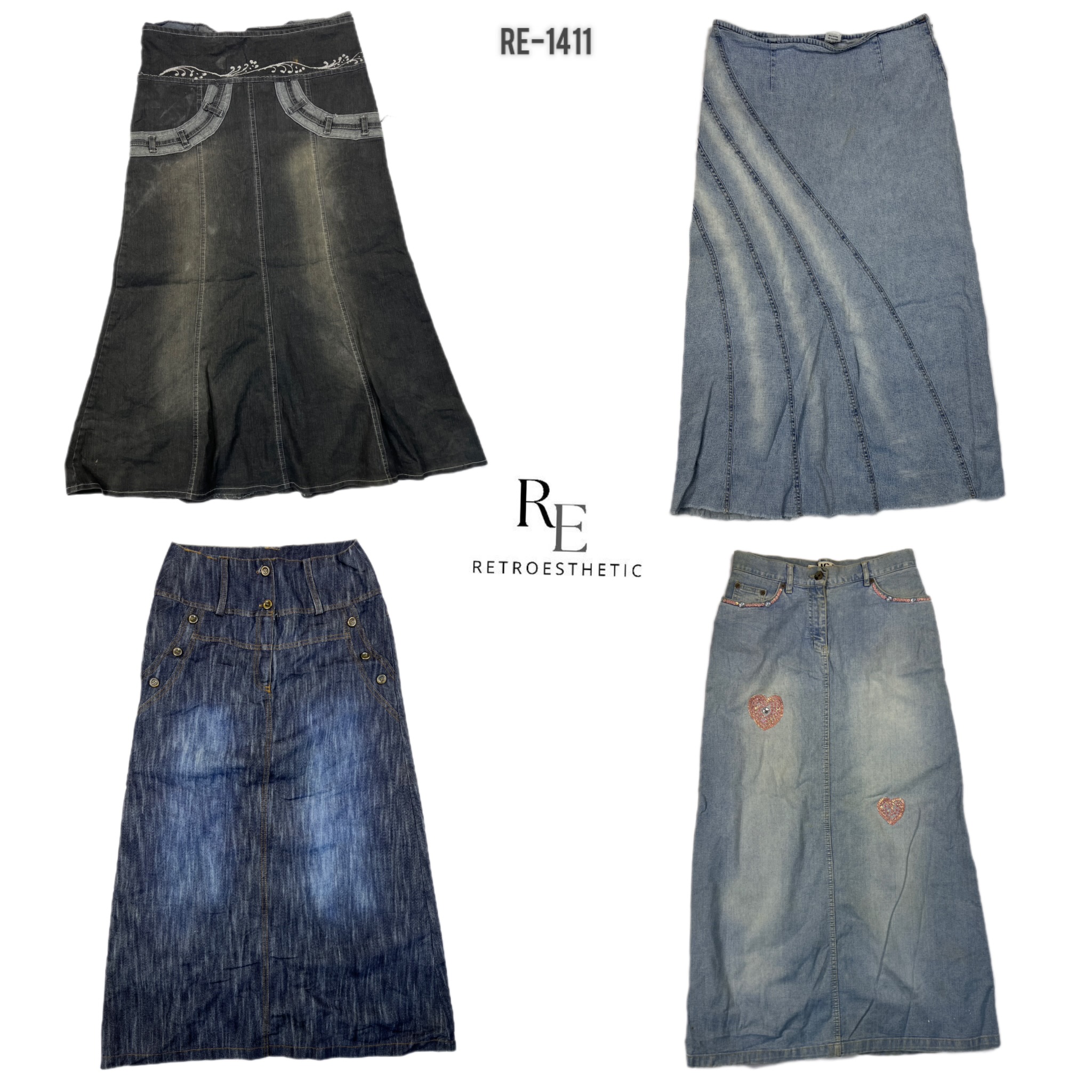 Y2K Britney Era Maxi Skirts (RE-1411)