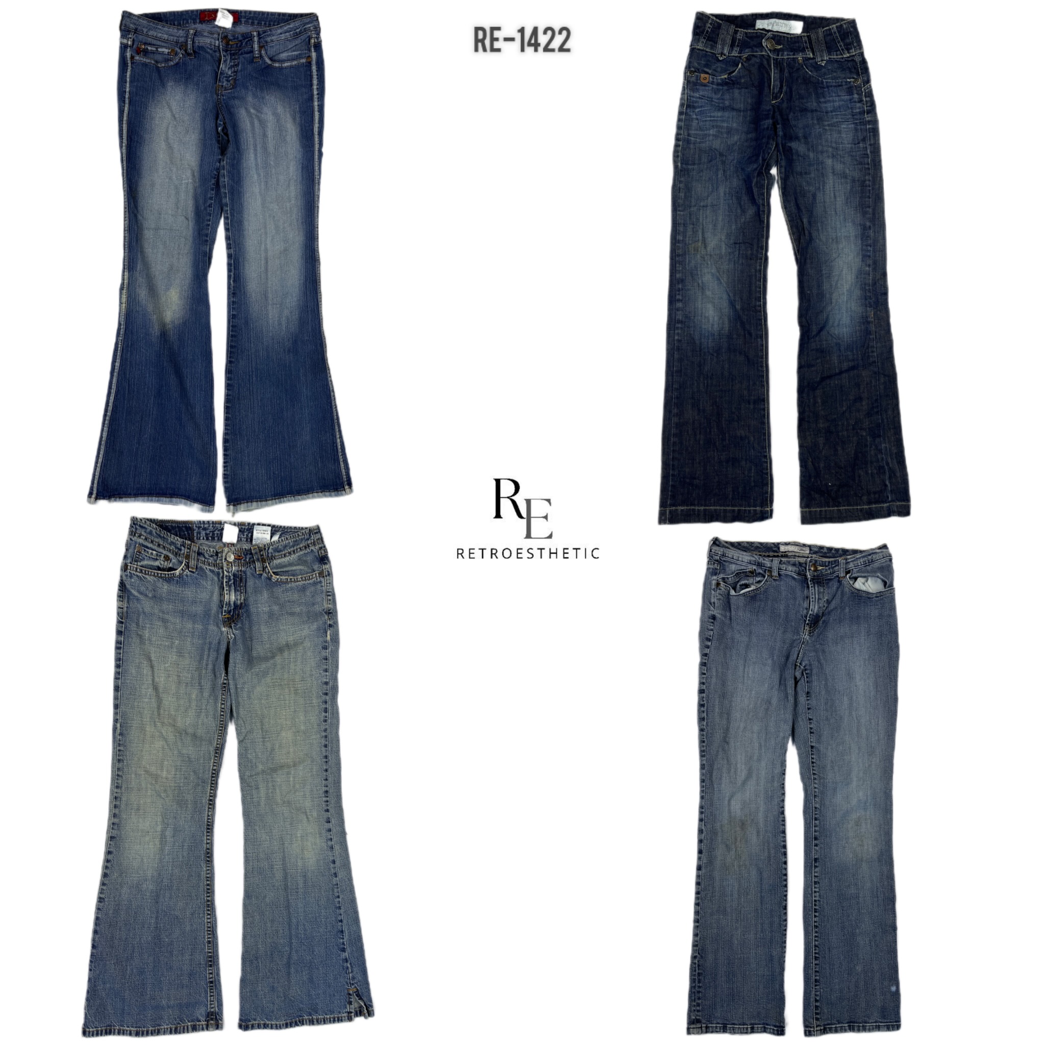 Y2K IT Girl Jeans de Denim (RE-1422)