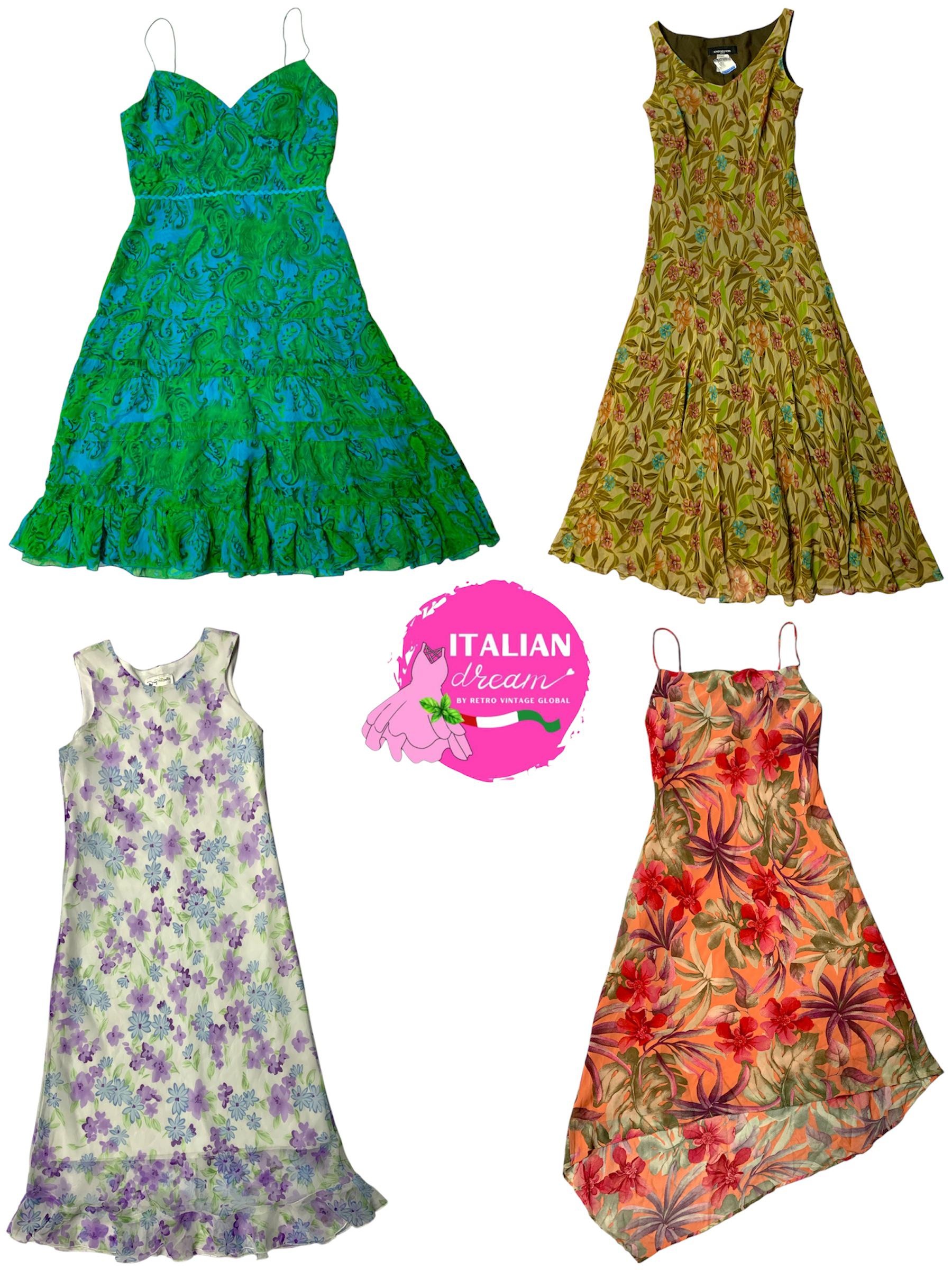 Y2k Floral Poly Dresses