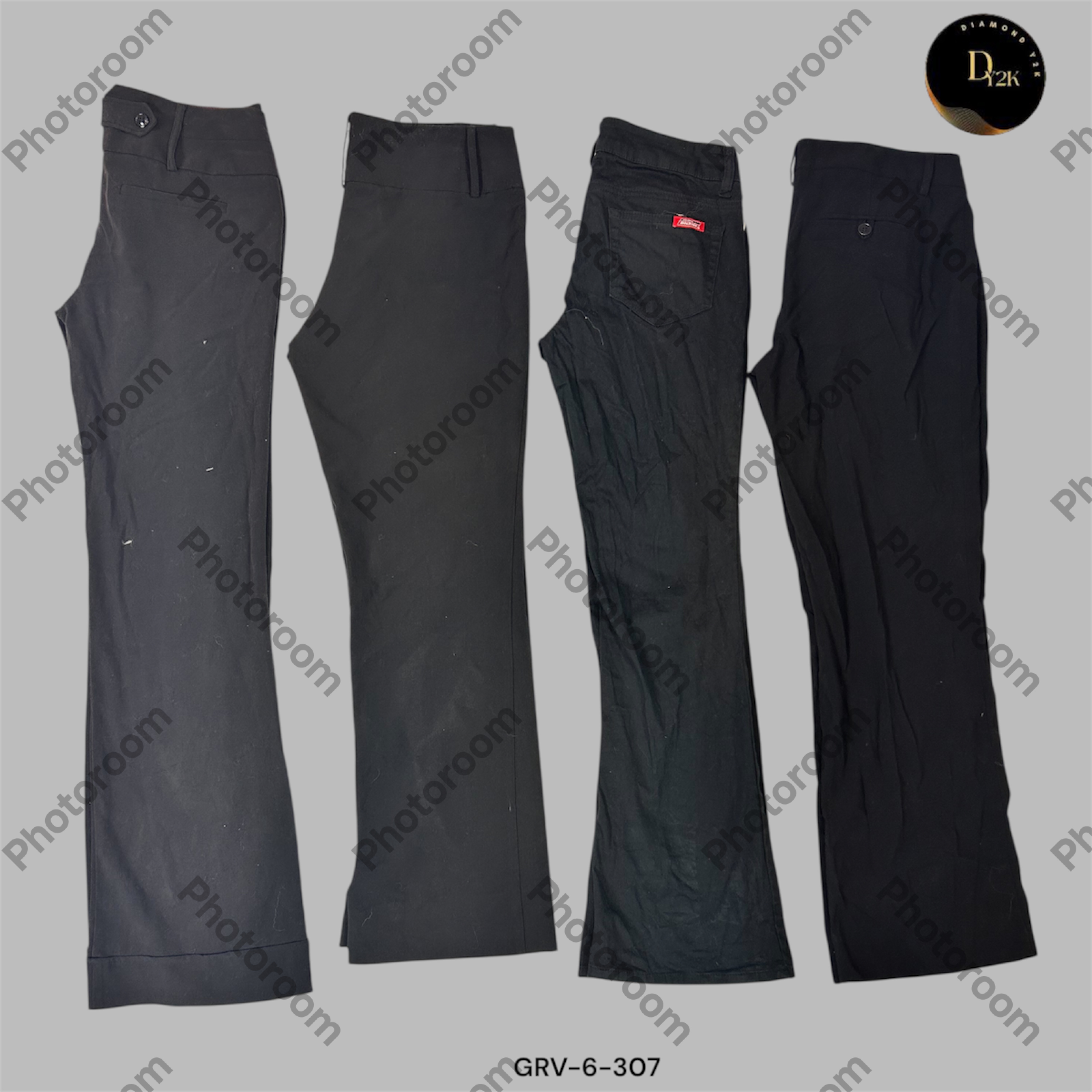Retro Y2K Black Poly Pants | High Shine Statement Look (GRV-6-307