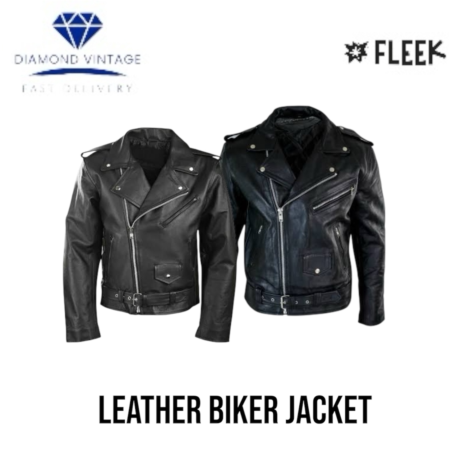 Veste de motard en cuir (FM -6- 02)