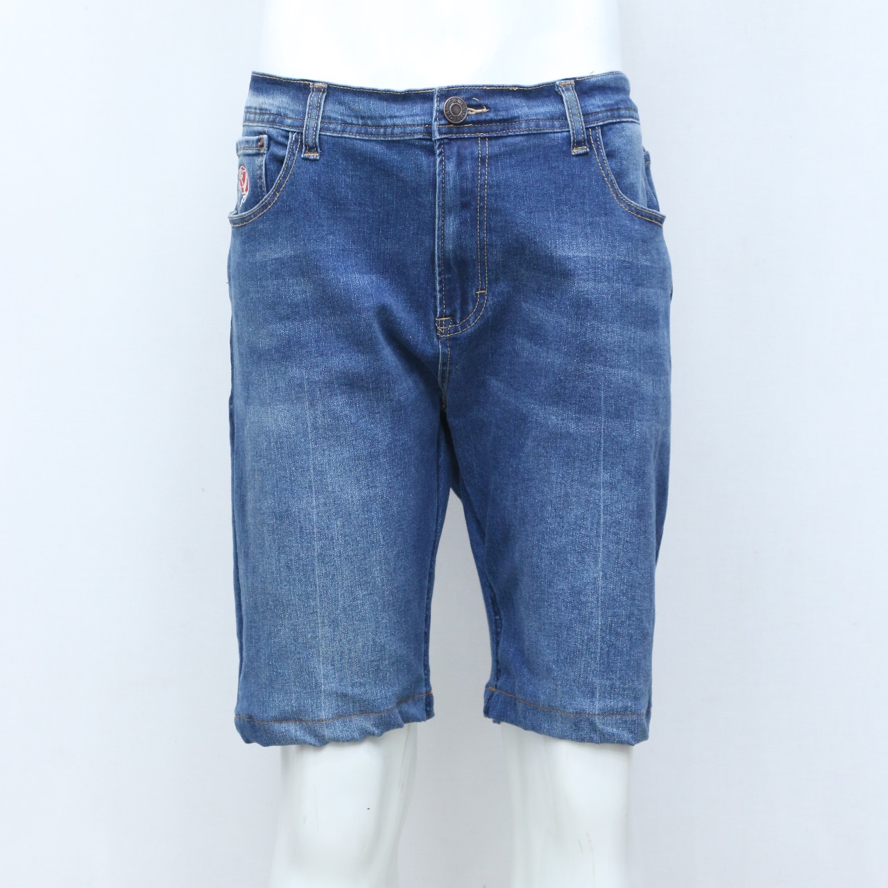 CR203 Shorts en denim brodés pour hommes retravaillés