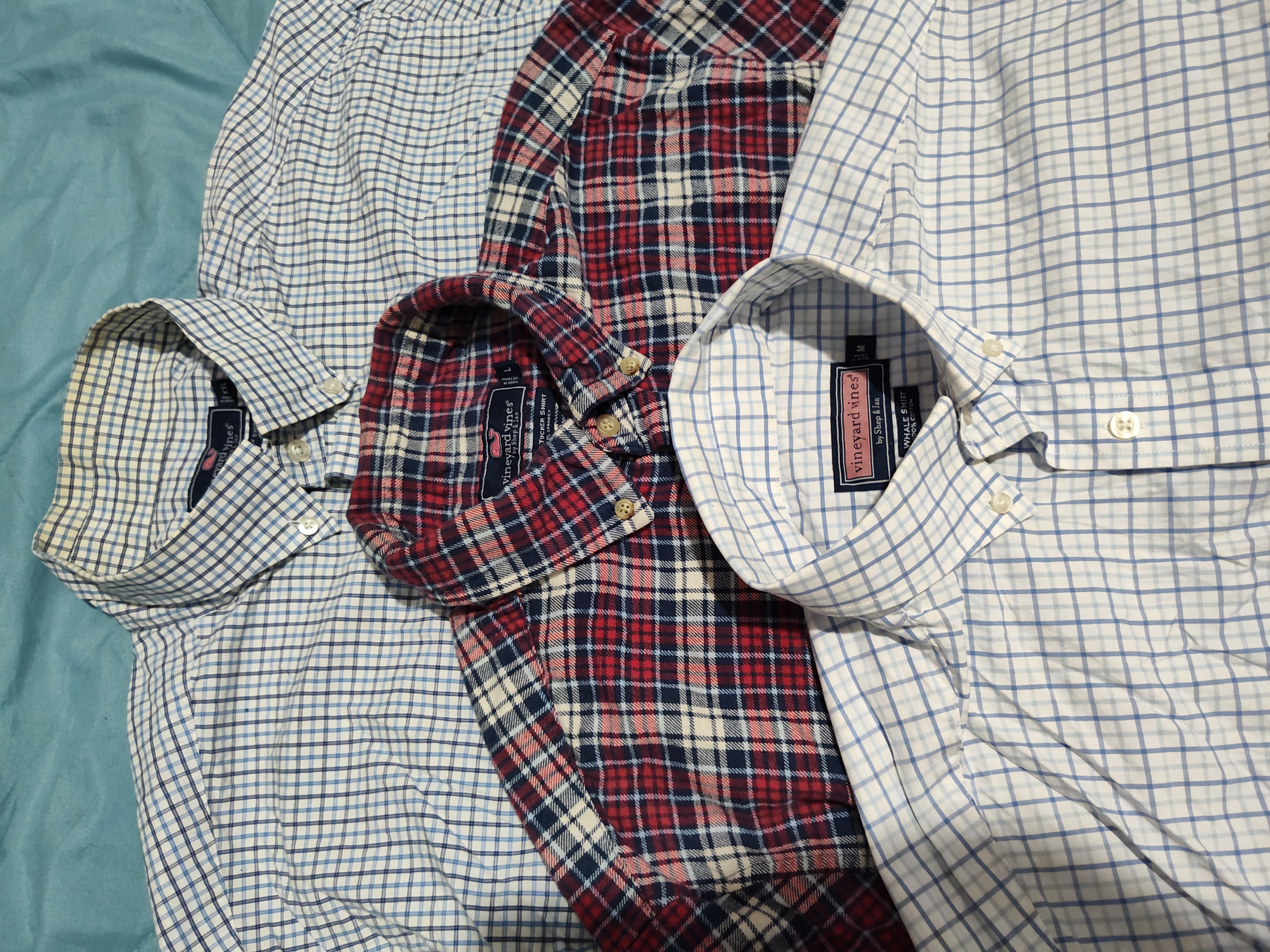 Camisetas de algodão masculino Vineyard Vines