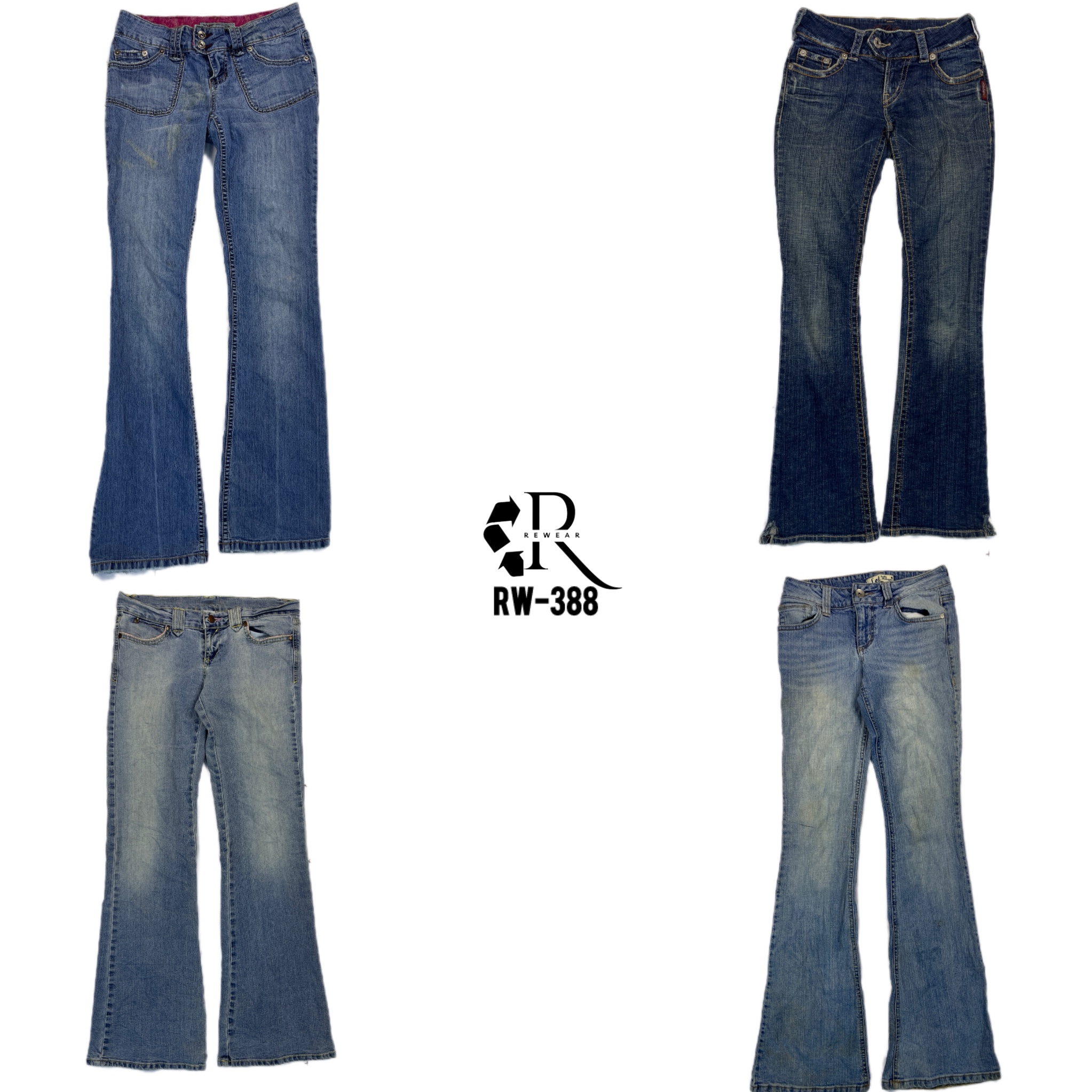 Calças de Jeans de Denin da Era Britney Y2K (RW-388)