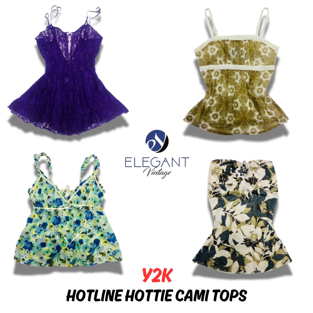 Y2K Hotline Hottie Cami Tops - 12 PCS - EV0408