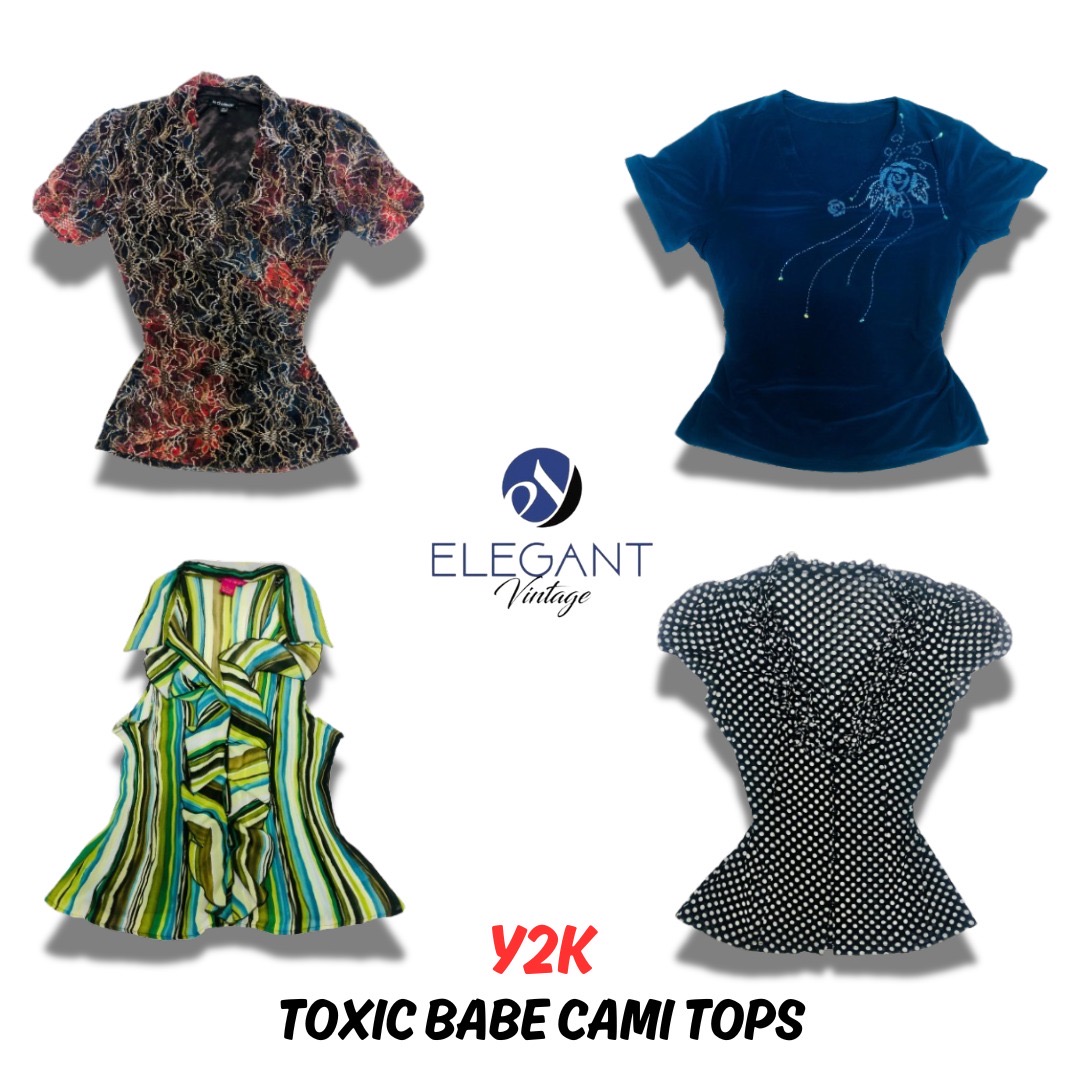 Y2K Toxic Babe Cami Tops - 12 Stück - EV0410