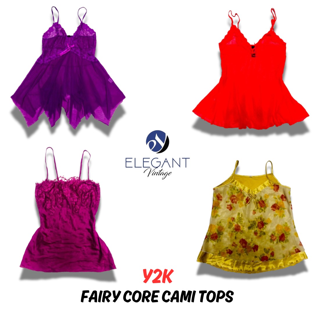Y2K Fairy Core Cami Tops - 12 Teile - EV0414