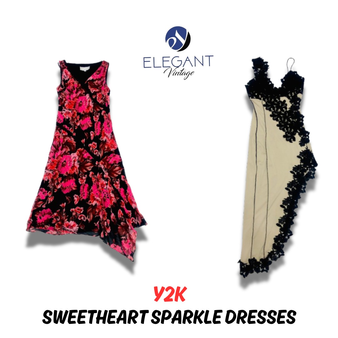 Y2K Sweet Heart Sparkle Dresses - 10 pieces - EV0434