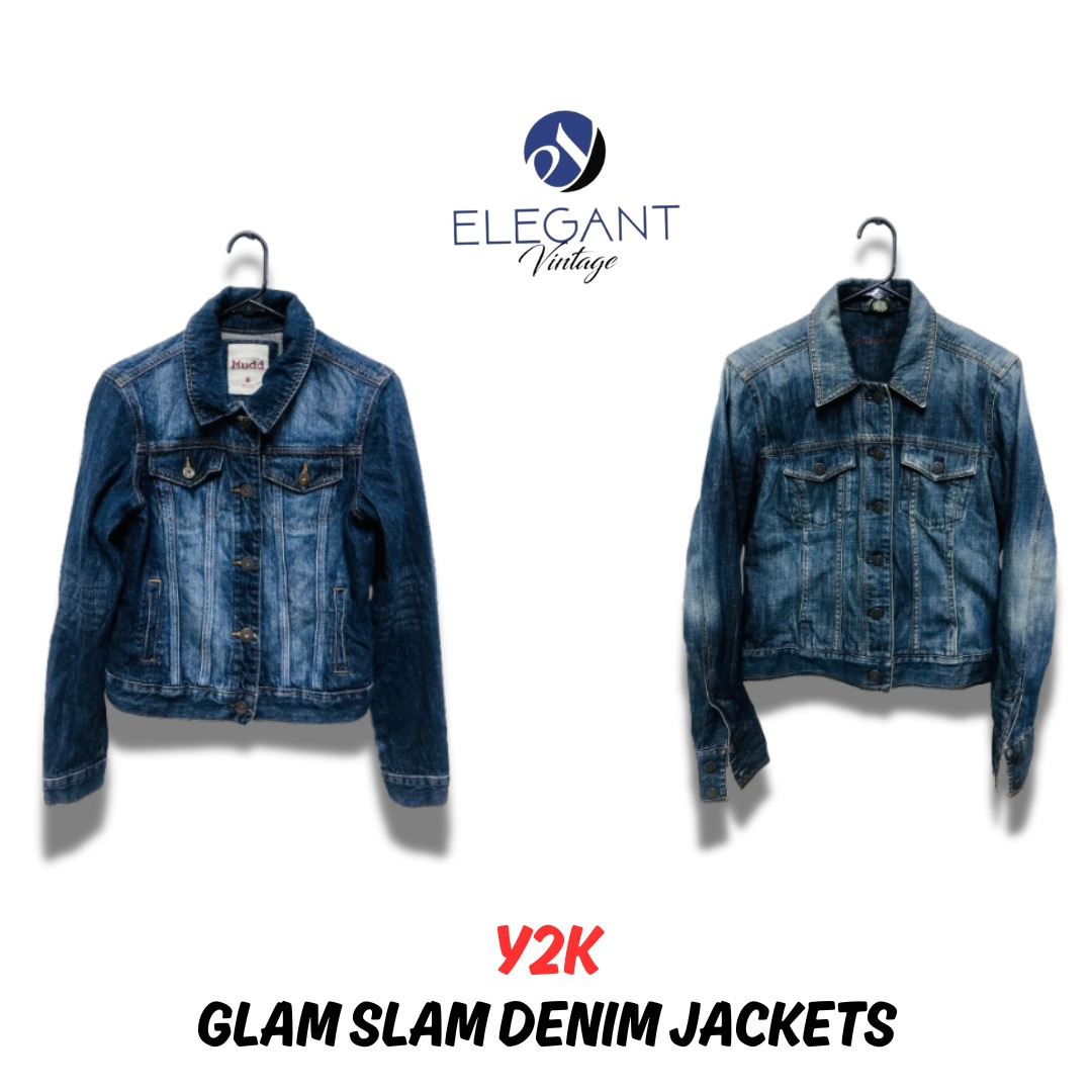 Veste en jean Y2K Glam Slam - 10 pièces - EV0435