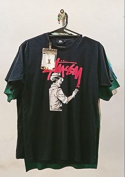 Camisetas Impressas Unissex Stussy Estilo Refeito CR213