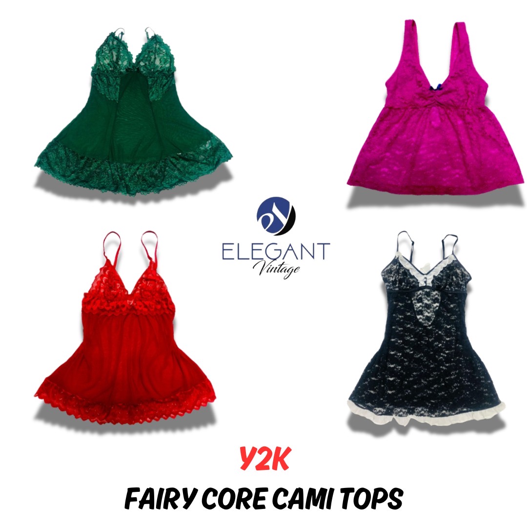 Y2K Fairy Core Cami Tops - 11 pieces - EV0443