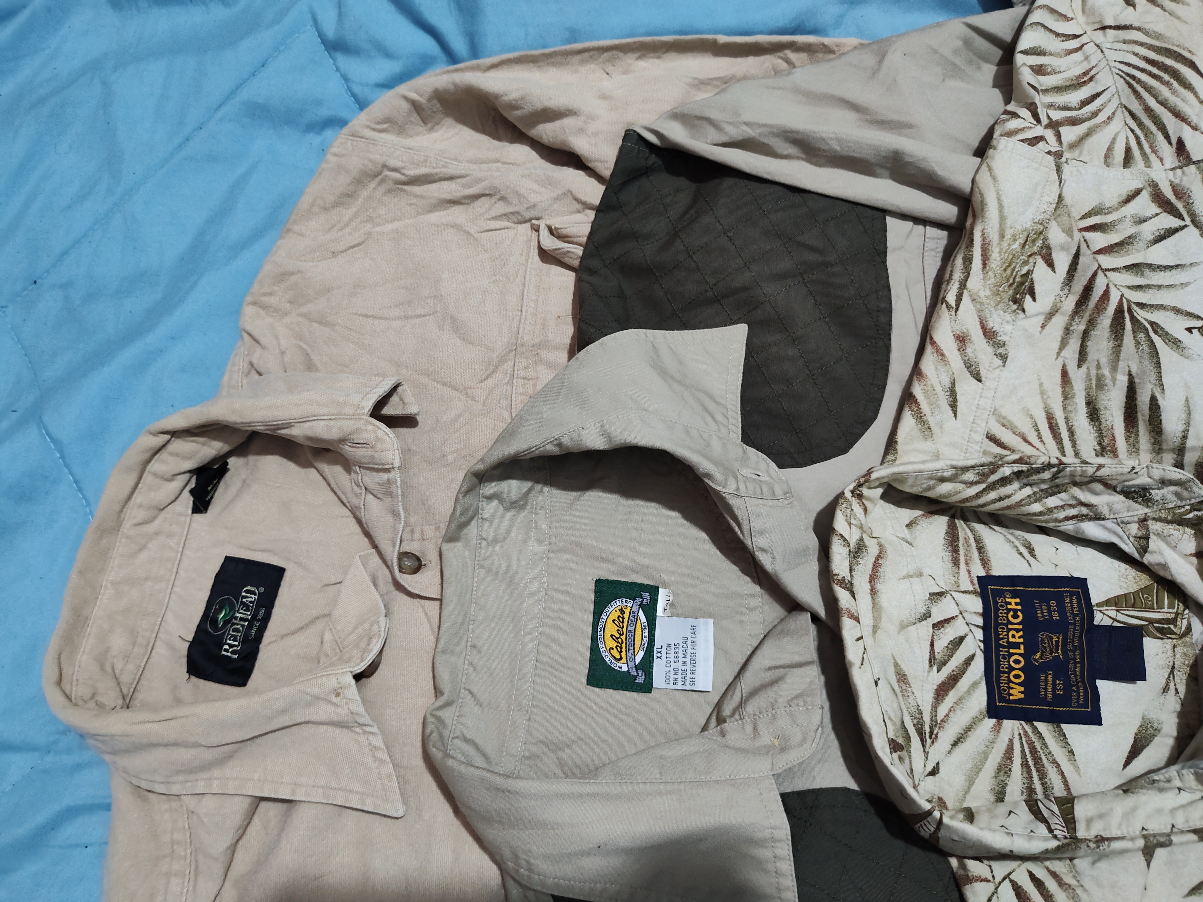 Woolrich / Redhead / Cabela's Camisas Masculinas com Botões 12 PCS