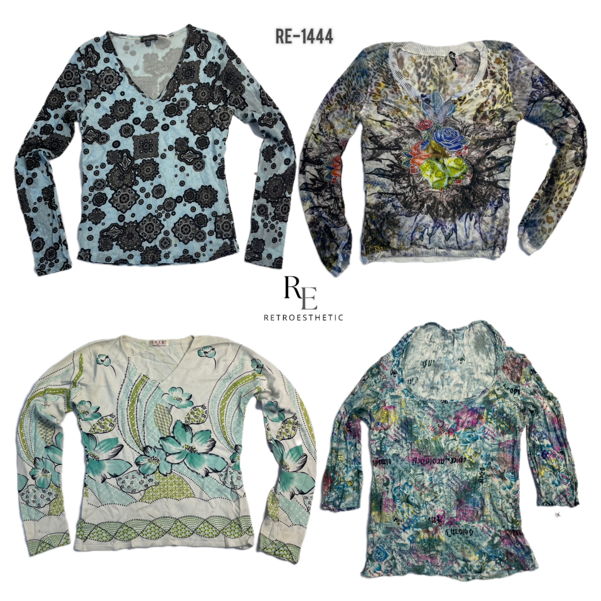 Y2K Soft Girl Full Sleeve Tops (RE-1444)