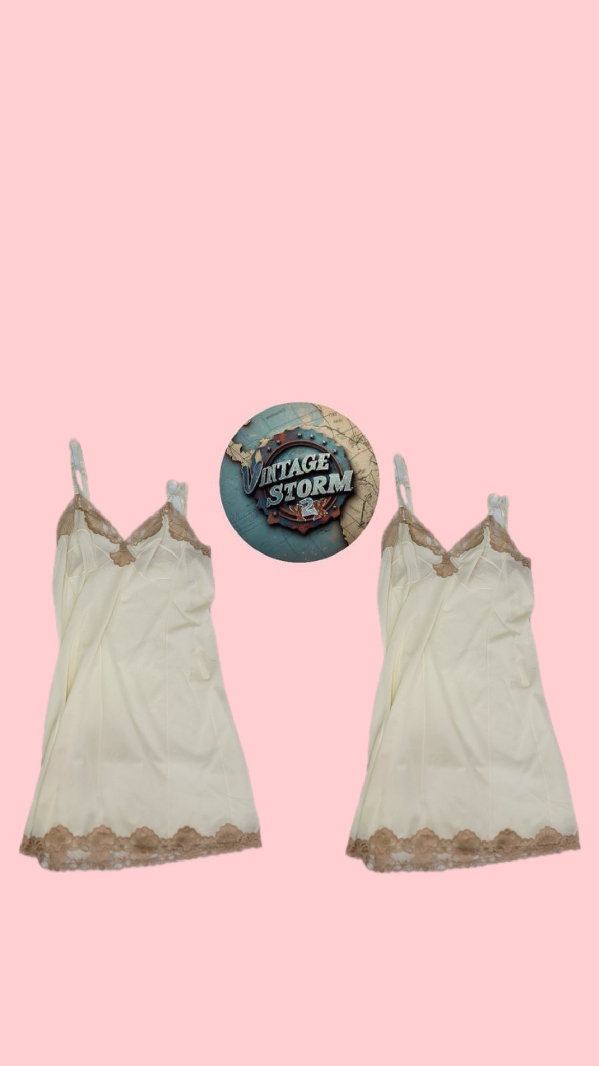 Y2K SEIDEN-SLIP-KLEID