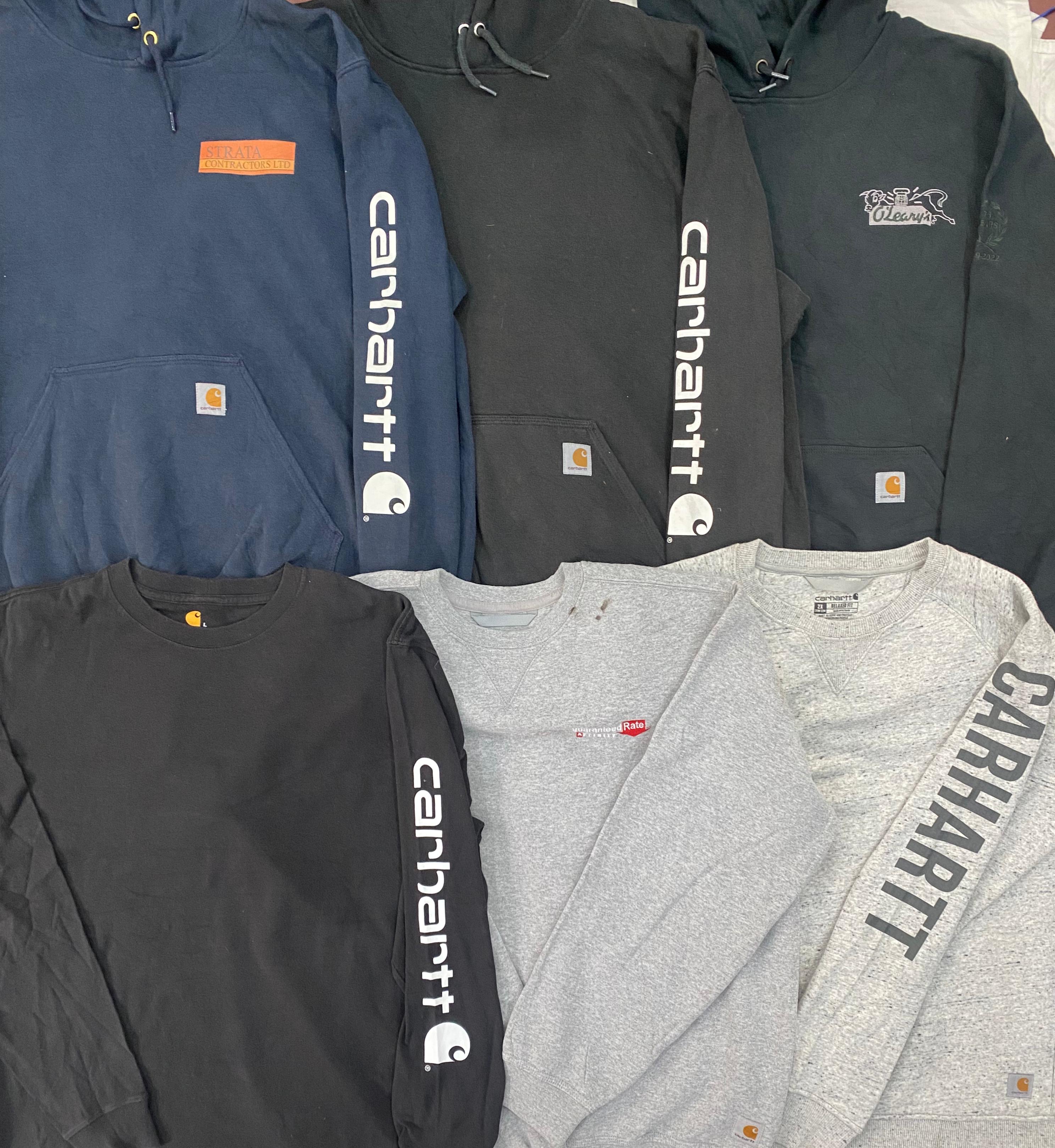 Branded Carhartt Sweatshirts & Hoodies - 10 Pieces