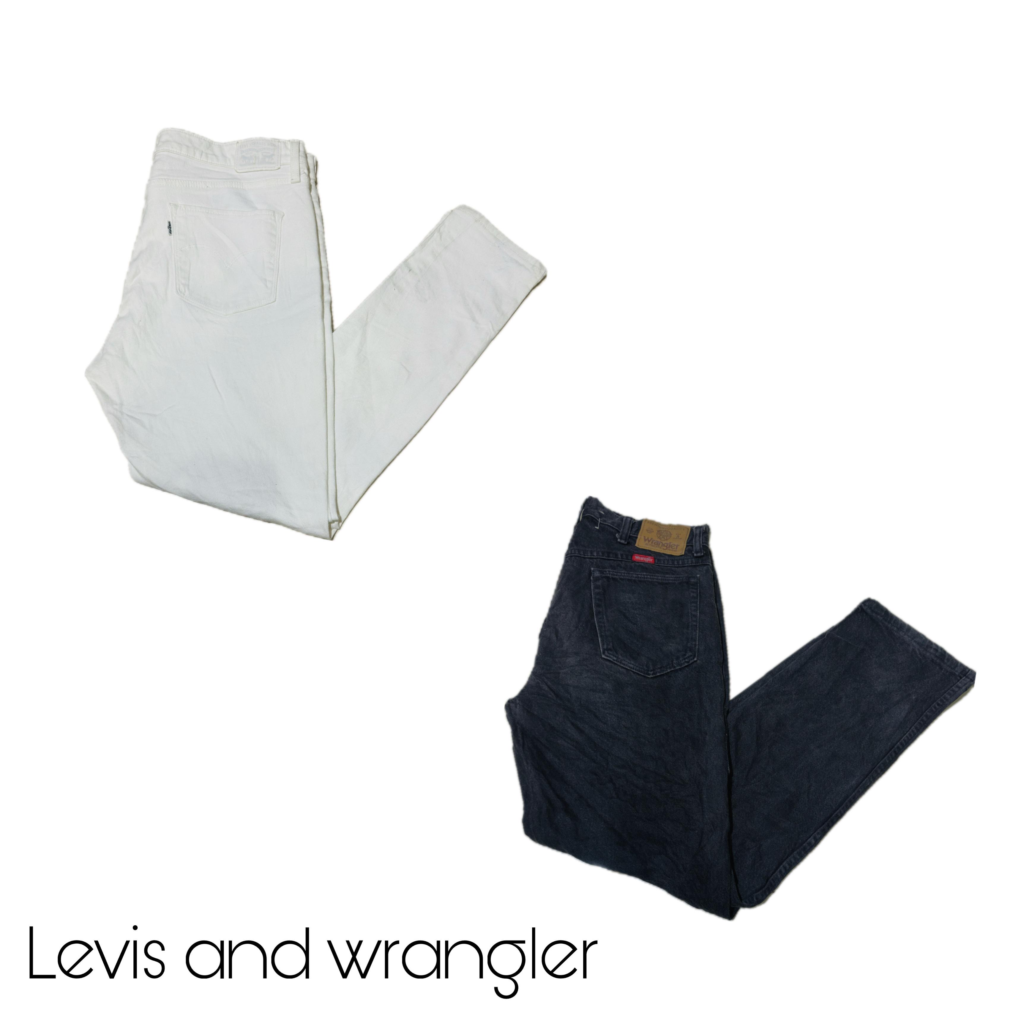 Levi's and wrangler jeans