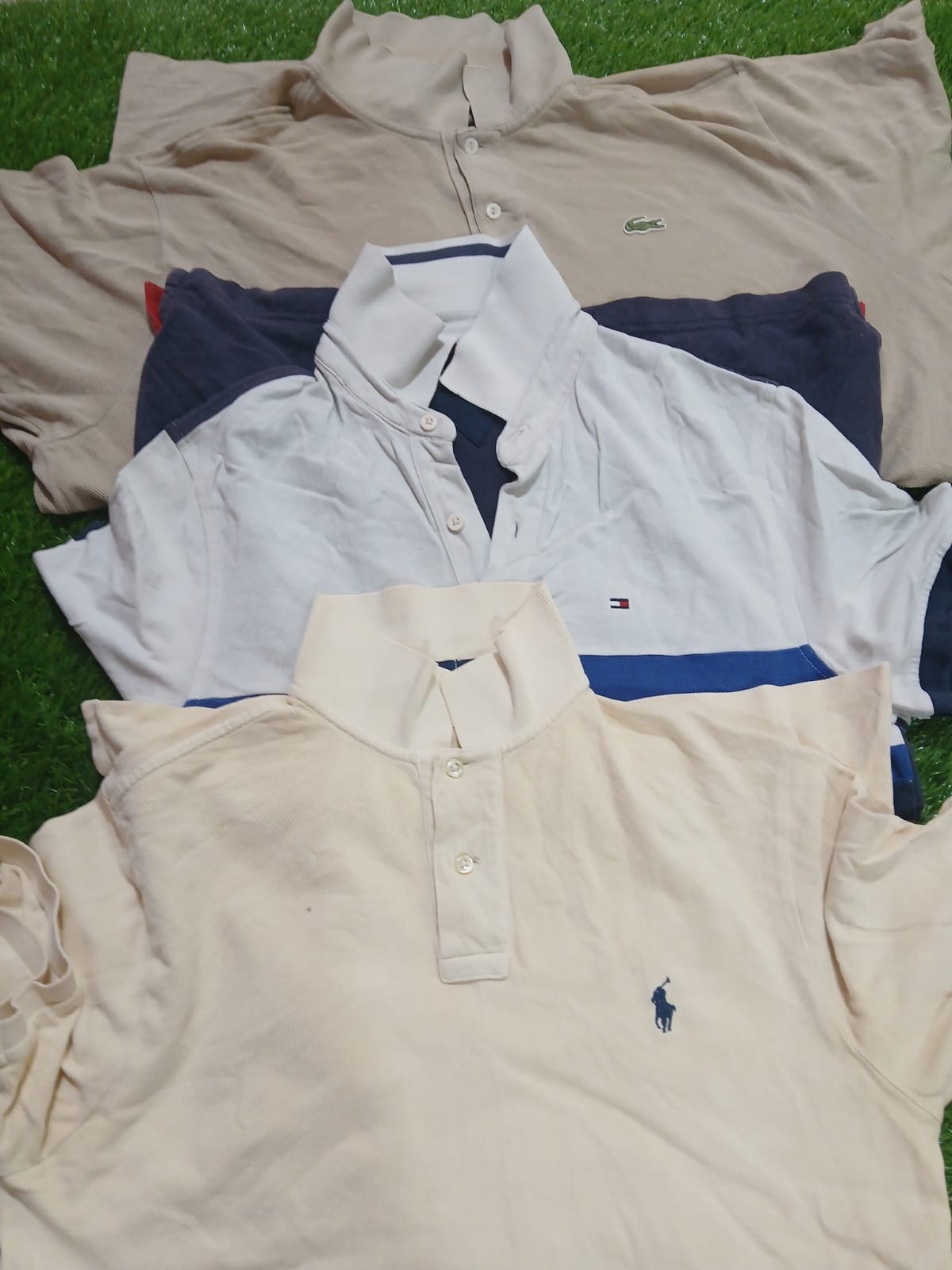 Ralph Lauren, Lacoste und Tommy Hilfiger Poloshirt Mix Bundle