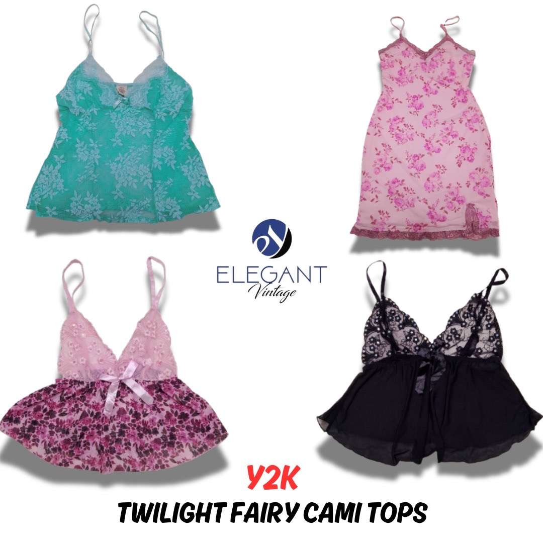 Y2K Twilight Fairy Cami Tops - 12 Stück - EV0554