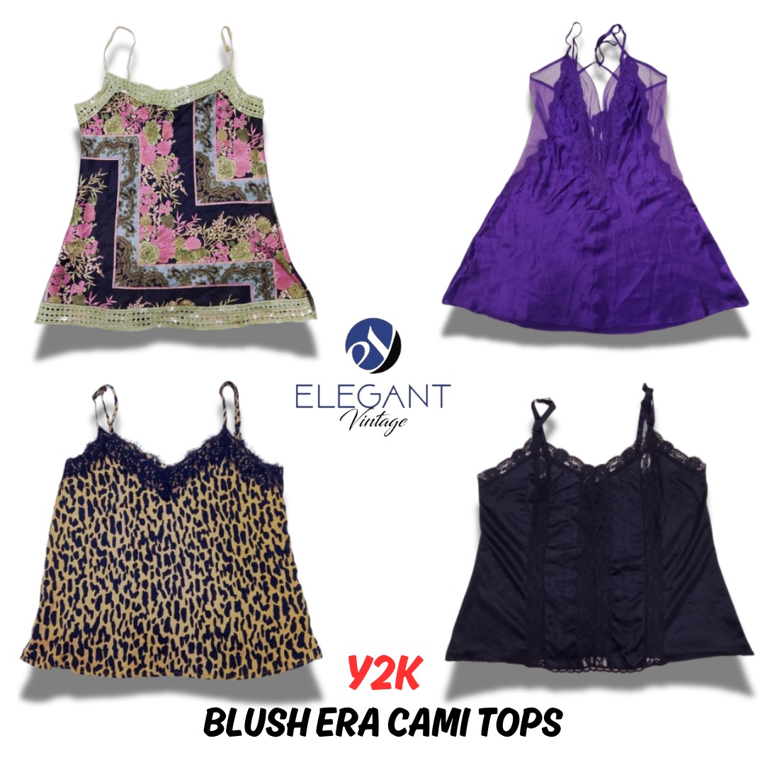 Y2K Blush Era Cami Tops - 11 pieces - EV0555